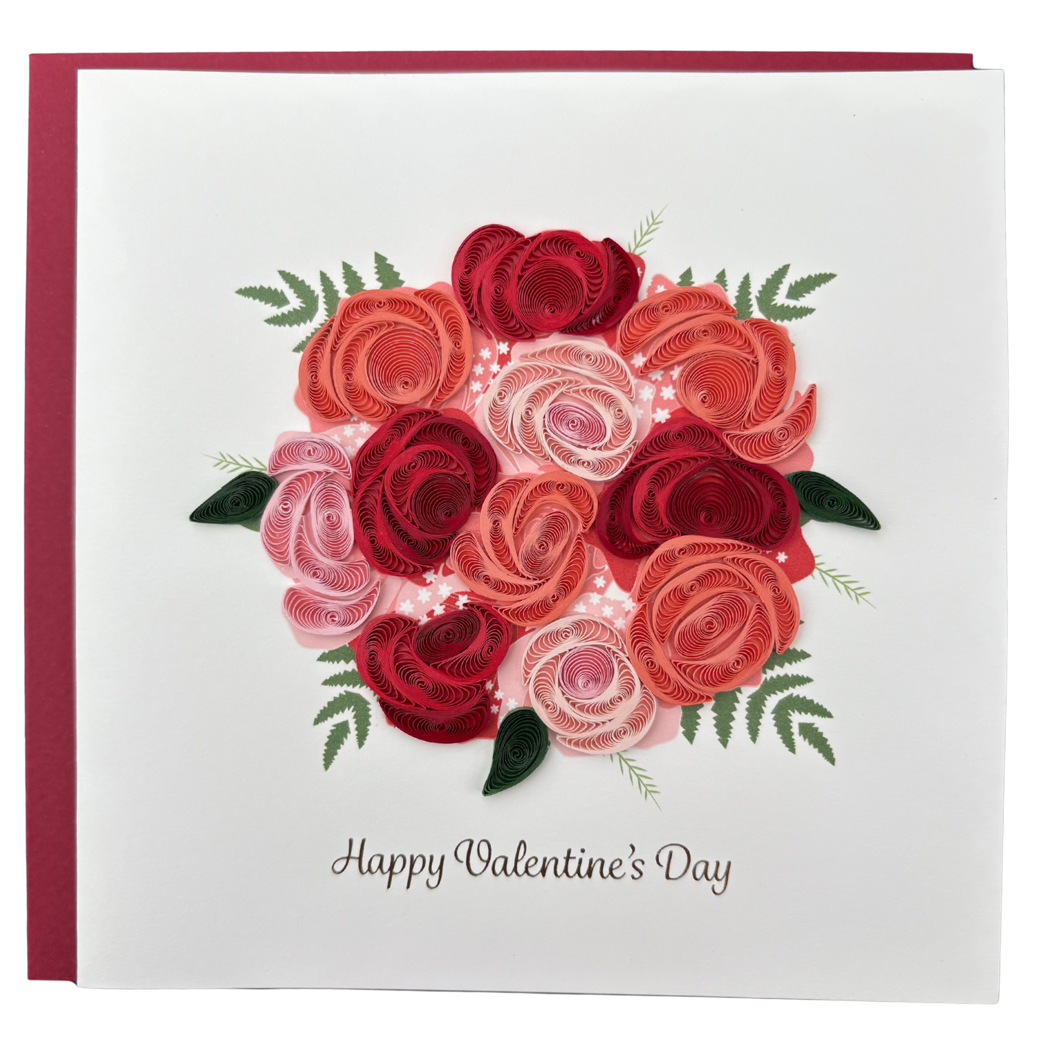 Quilling Card: Valentine's Day Bouquet