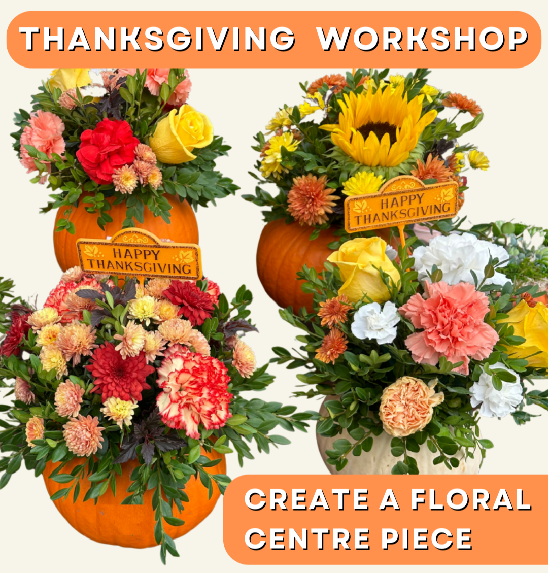 Blooms & Gourds: Create a Pumpkin Floral Centrepiece