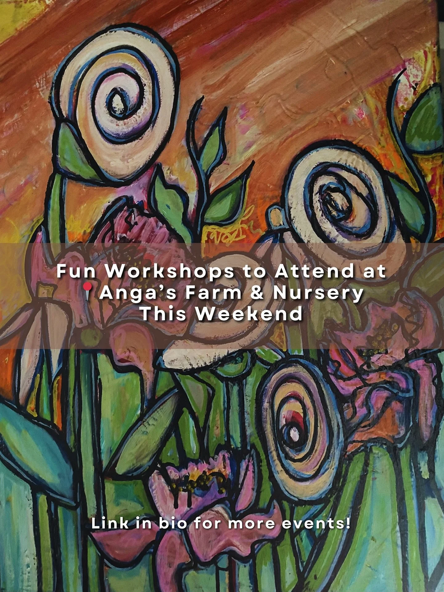 🎨 Fun workshops happening this weekend at Angas Farm and Nursery! 🌿

Join us Friday, November 1st for our Blooms &amp; Brush Floral Paint Class - a relaxing afternoon in our tropical greenhouse surrounded by lush greenery as you create your very ow
