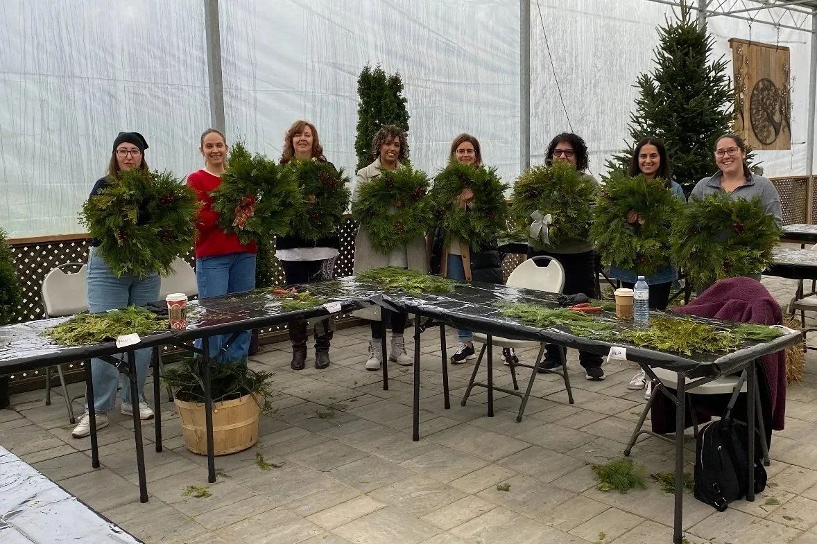 Wreath Workshop at Anga's Farm