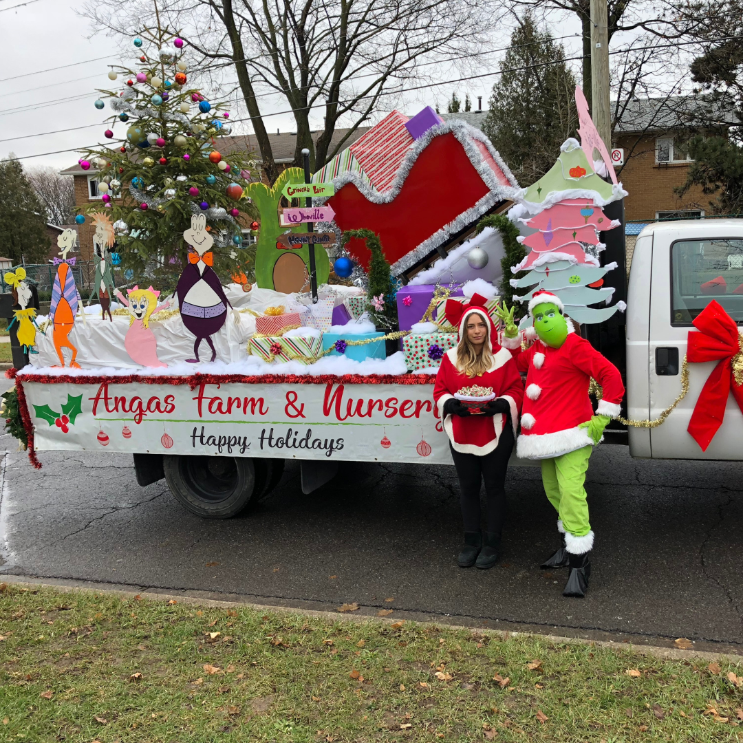 Anga's Float at the Etobicoke Santa Claus Parade