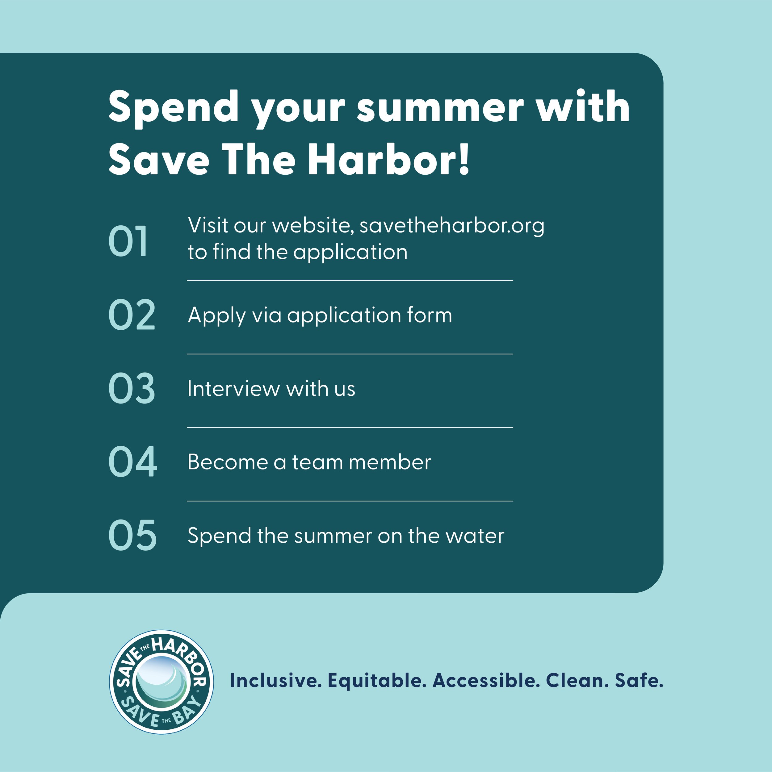 Save The Harbor Design Collateral (OYEO)