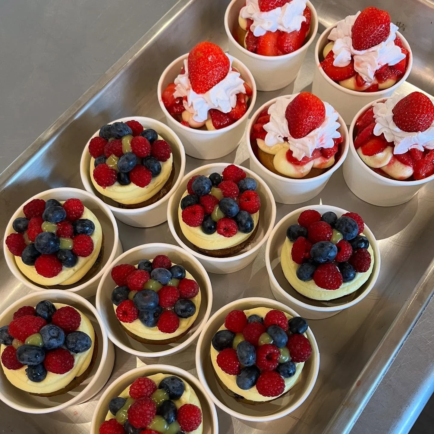 We're open on Thursday July 3rd only this week. We'll have special Strawberry Cassata and Lemon Berry cups and lots of cupcakes and cookies to help you celebrate this long weekend. 🍓🫐🎉

CLOSED : Friday July 4th and Saturday July 5th

#glutenfree #