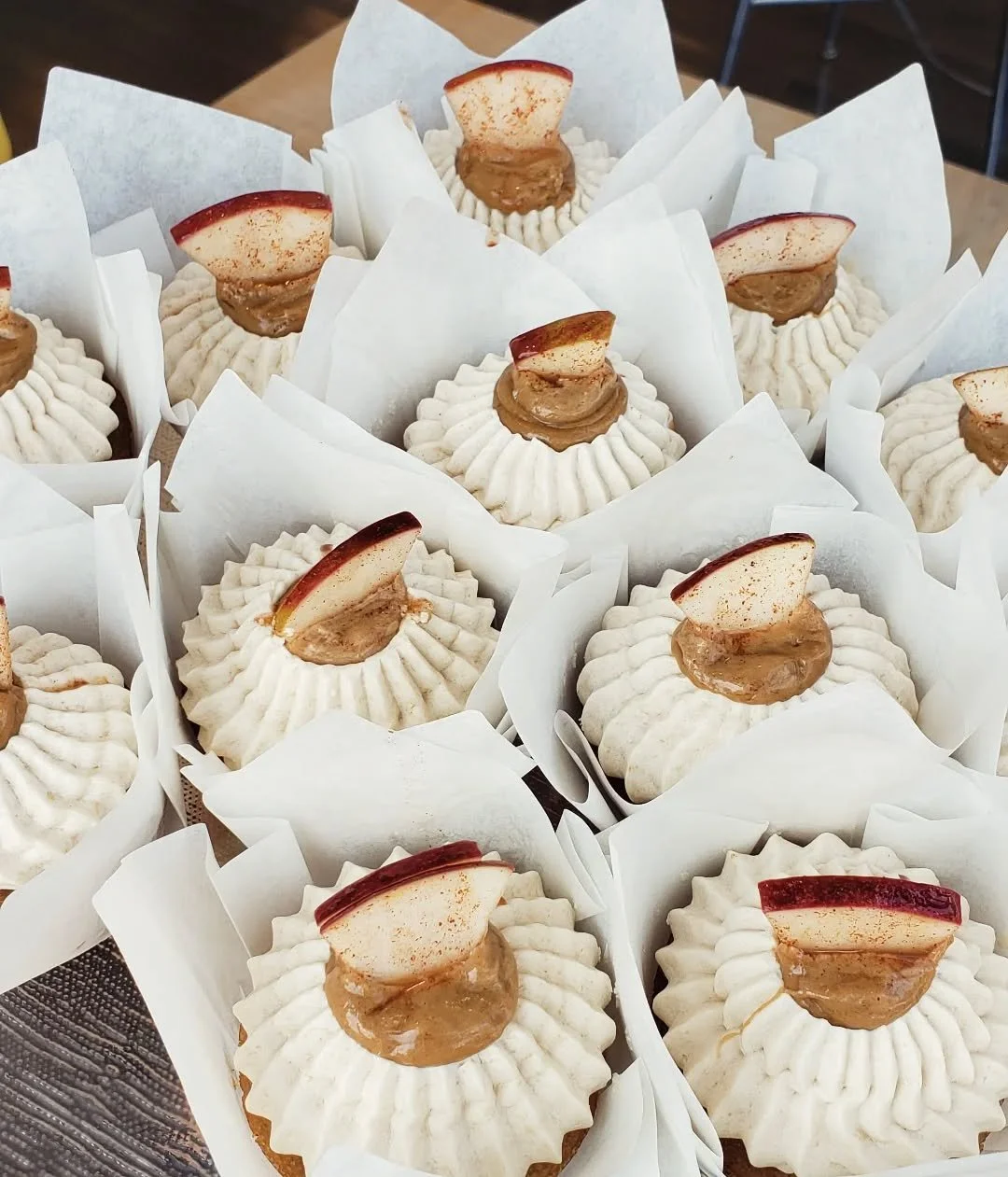 Apple Caramel Cupcakes

A spiced cake with vegan caramel, brown sugar buttercream, and a slice of fresh local apple. 

In the case or available to pre-order until November 1st

#glutenfree #vegan #soyfree #clevelandglutenfree #vegancleveland #clevela
