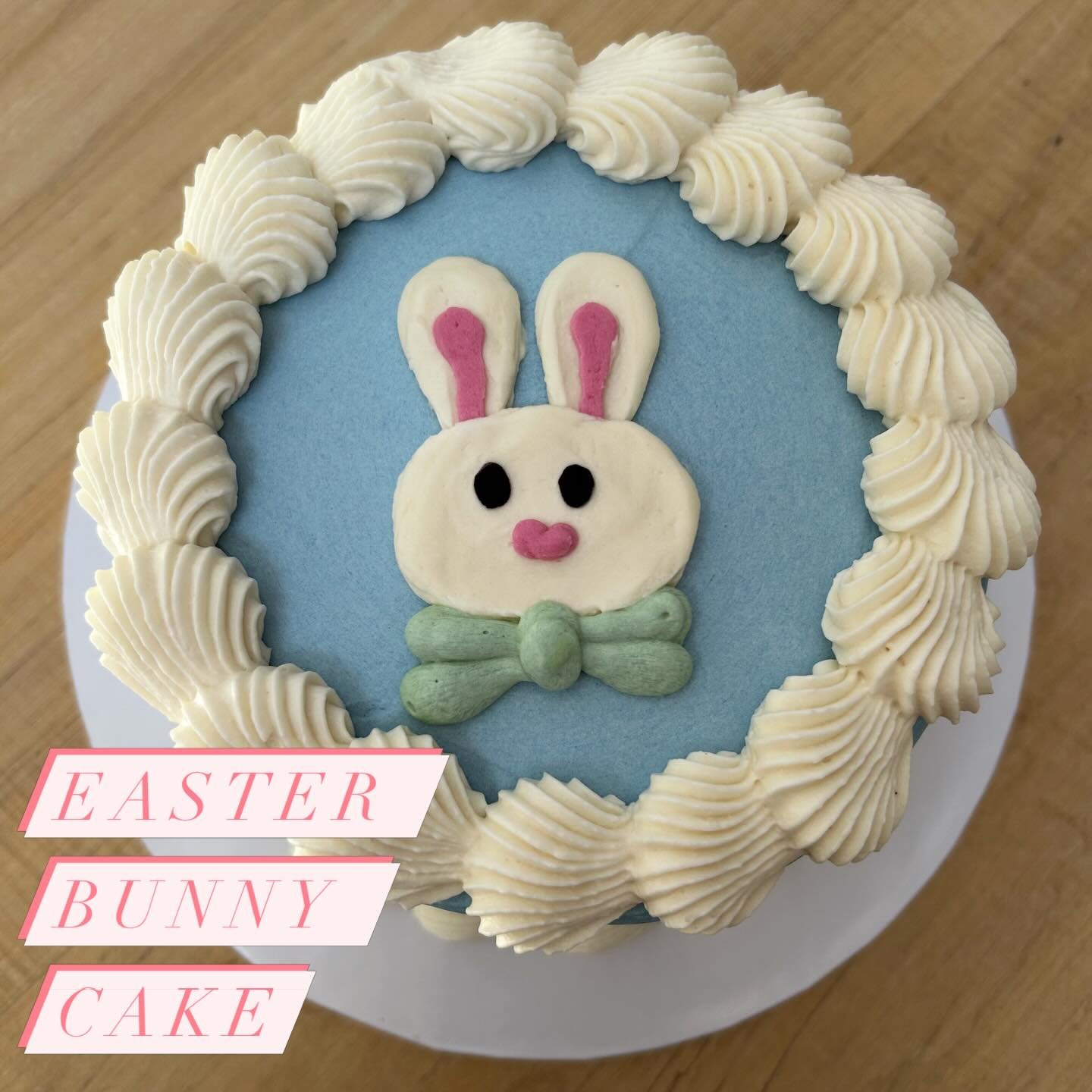It's almost Easter! The Easter Bunny Cake is available to order for April 2, 3, or 4th in 6" and 8" sizes. It's a simple lemon cake with lemon buttercream that the whole family will enjoy.

Order using the order form on the website or calli
