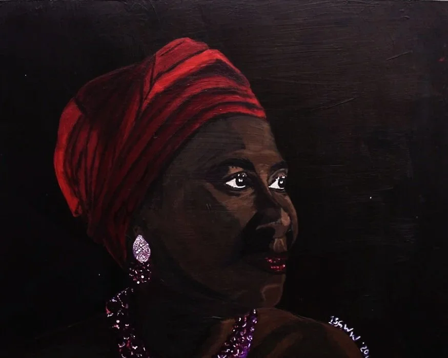 Wisdom, Acrylic on Hardboard, 8"x10"