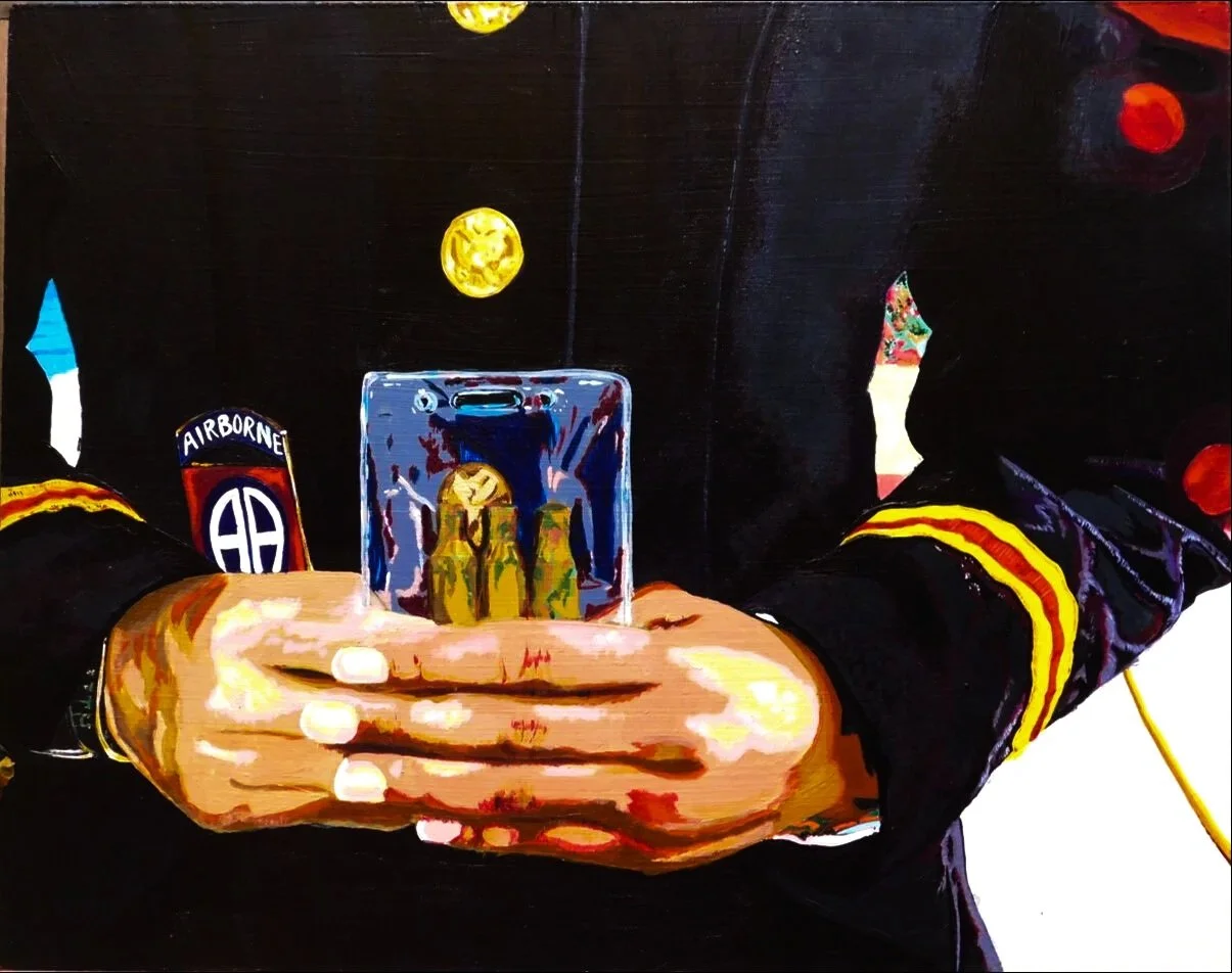 21-Gun Salute, Acrylic on Hardboard, 14"x11"