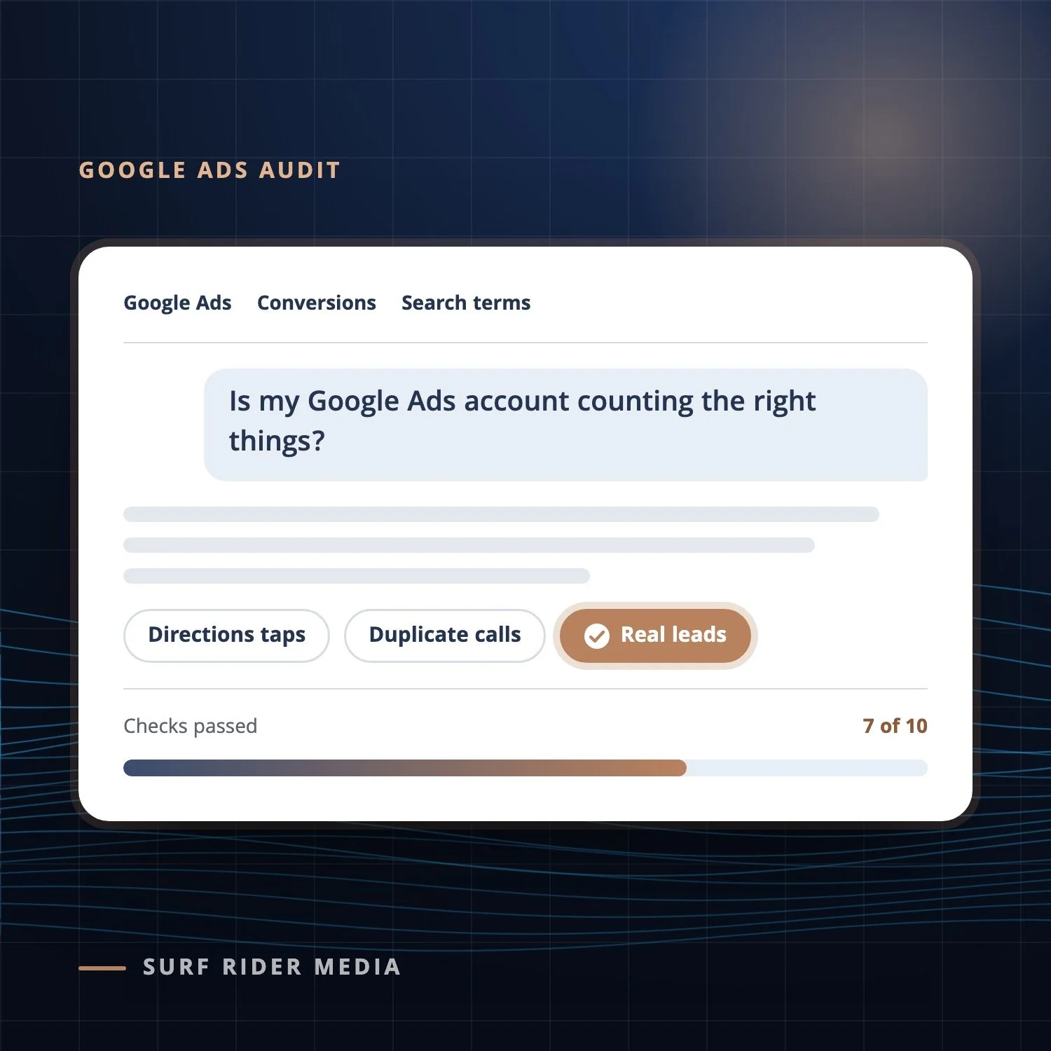 The Google Ads Audit Checklist