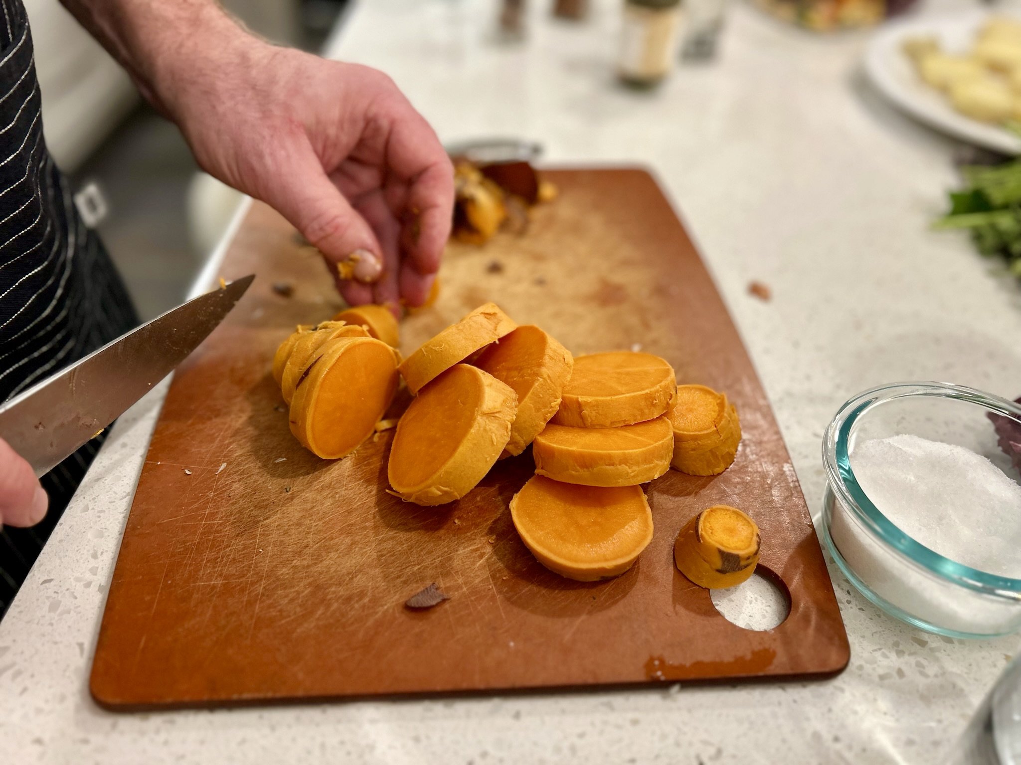 Boiled Sweet Potato for Salad