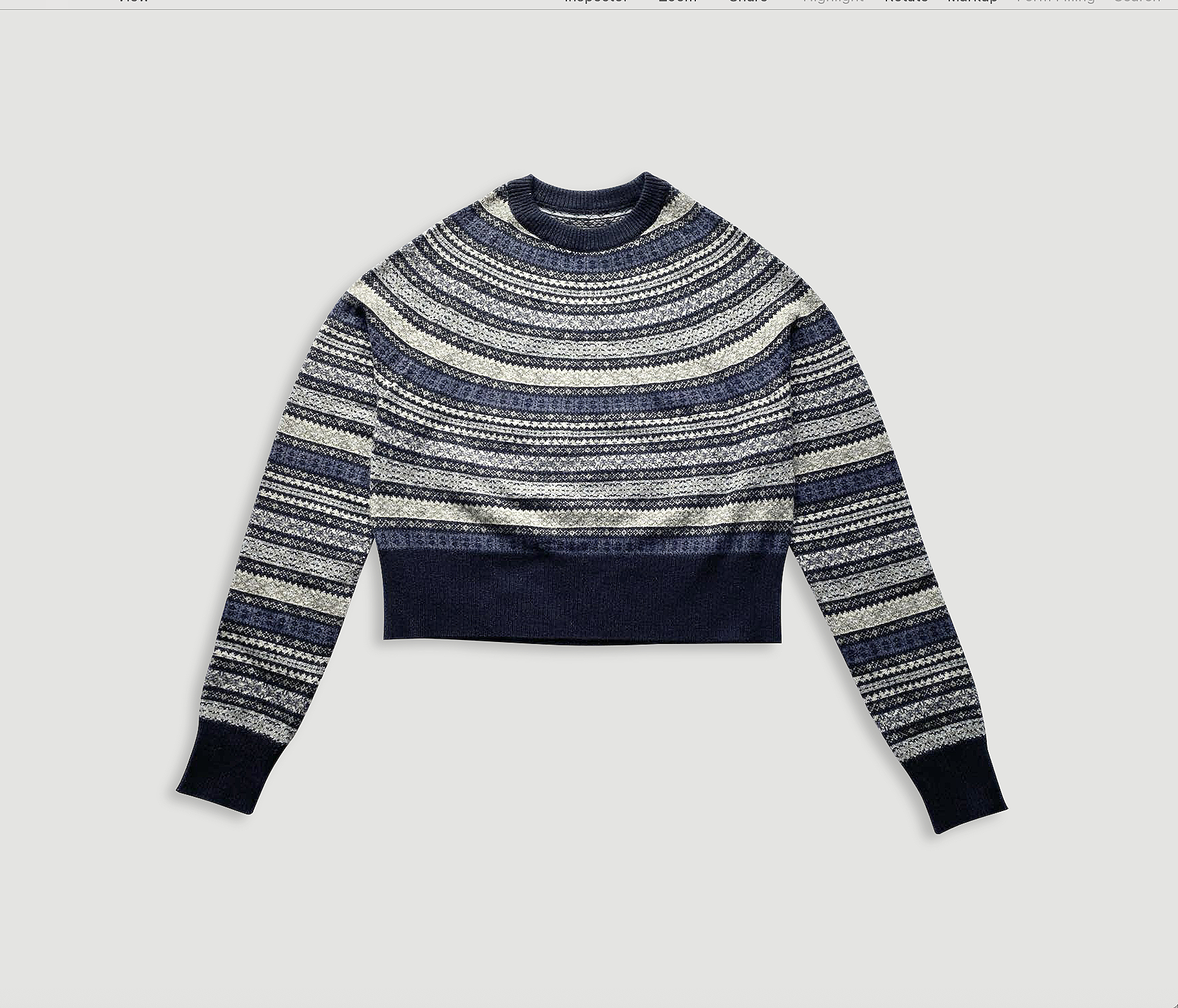 CROPPED FAIRISLE