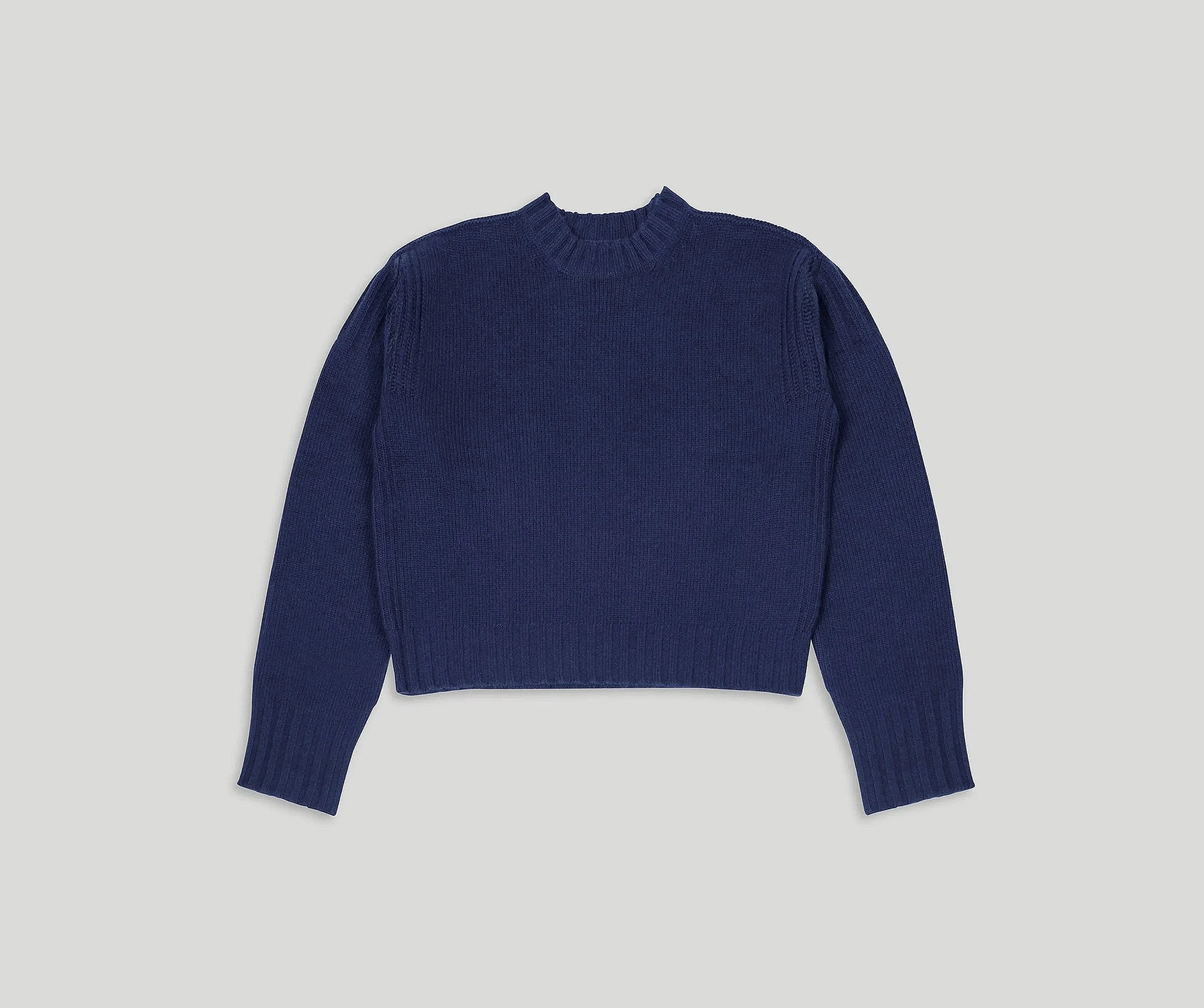 RIBBED DETAIL CREW