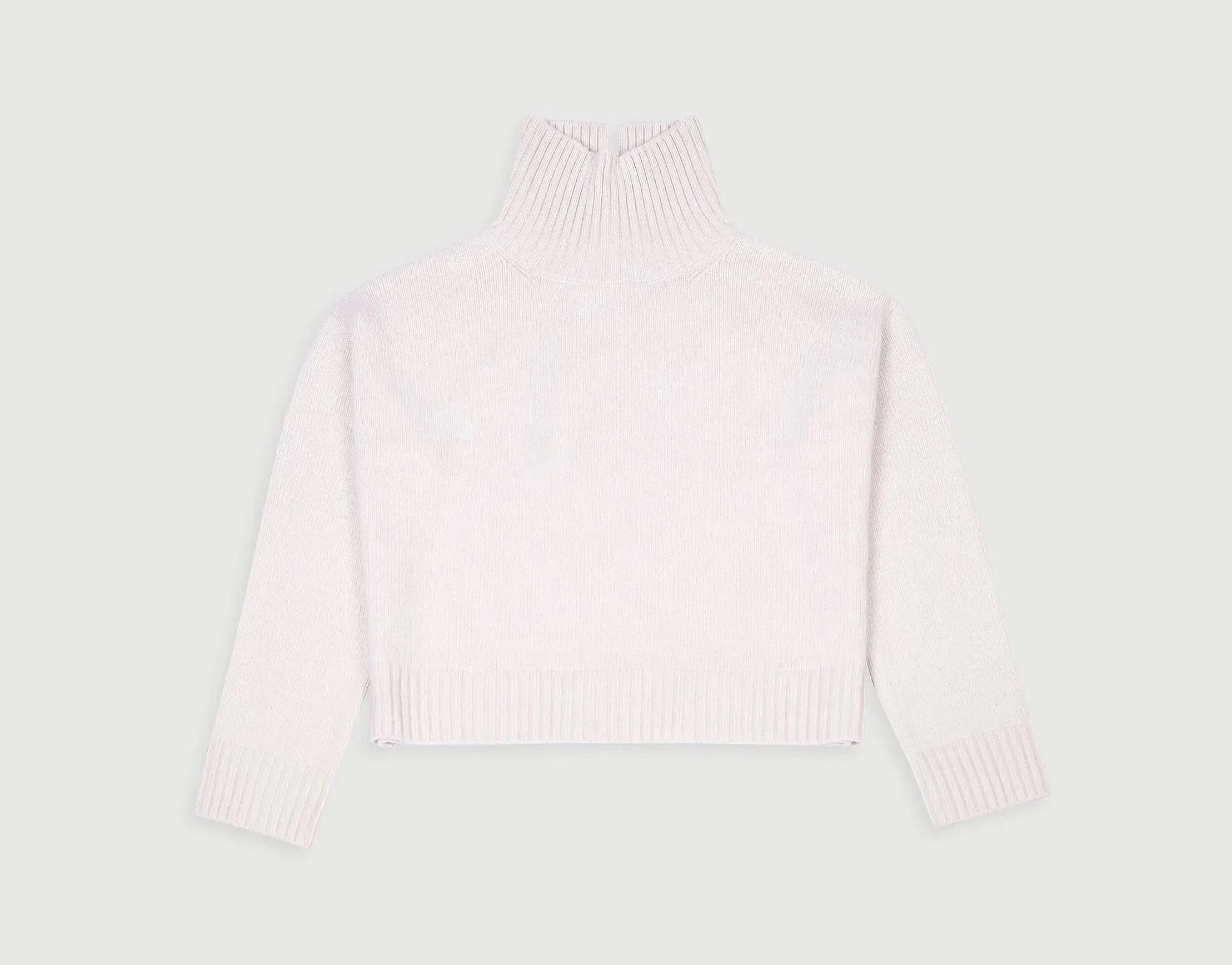 CROPPED MOCK NECK