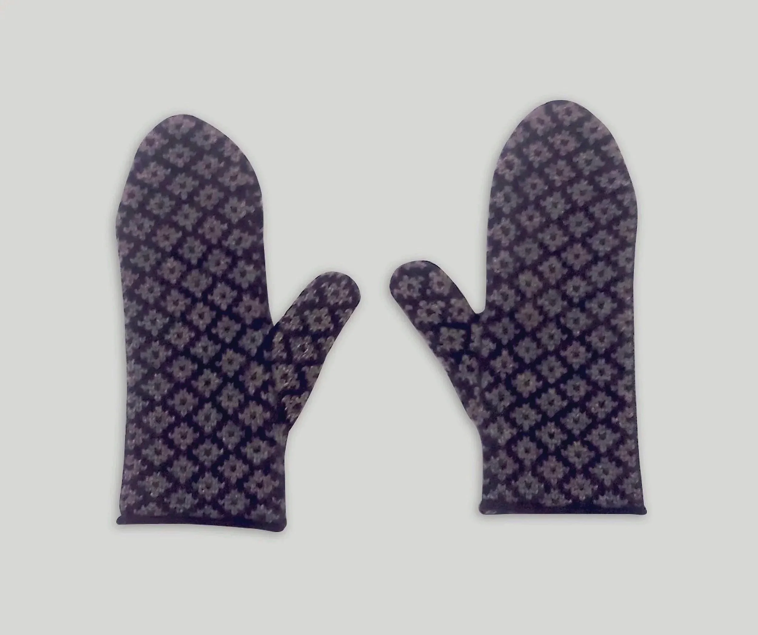 FLORAL  MITTENS