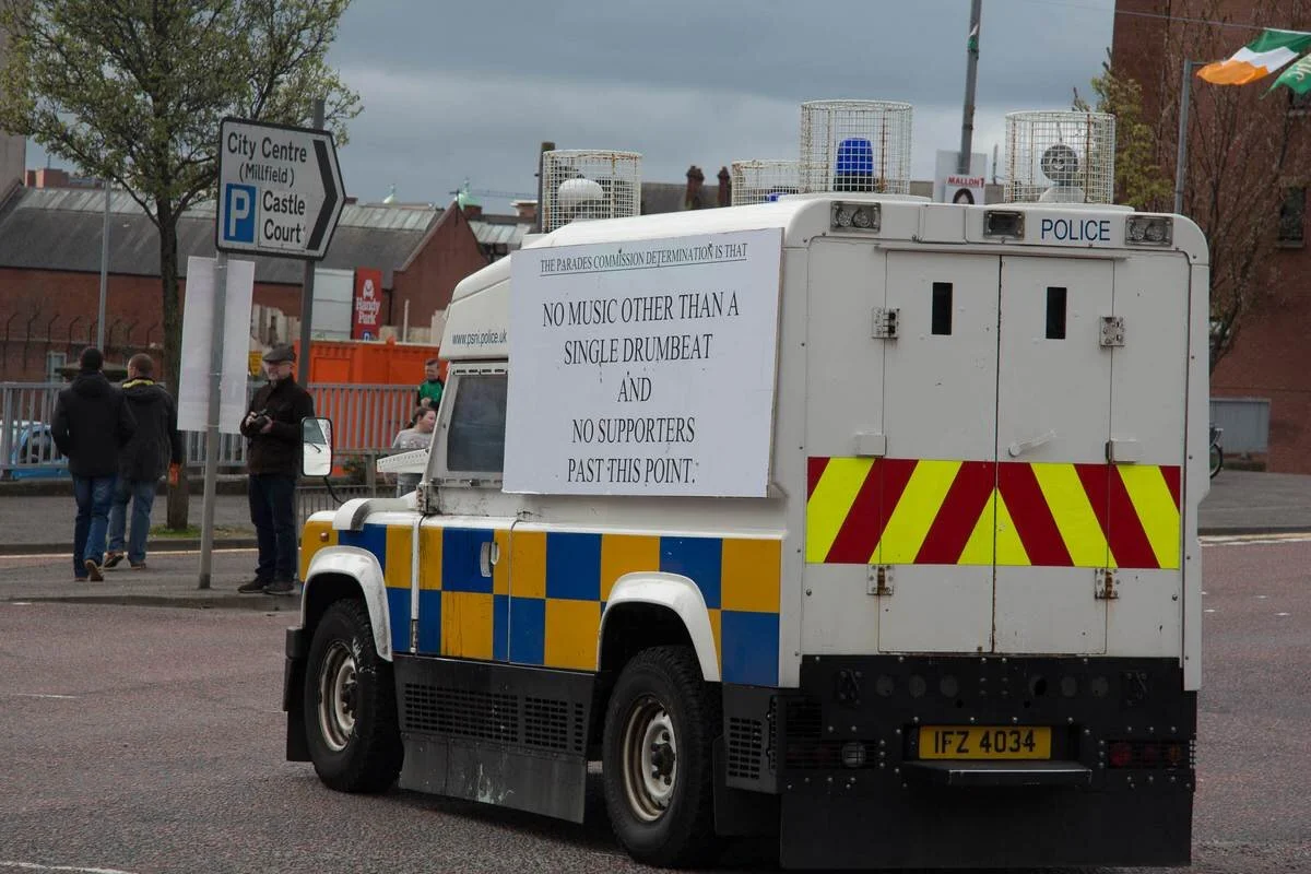 Police car at 2016 Orange Parade