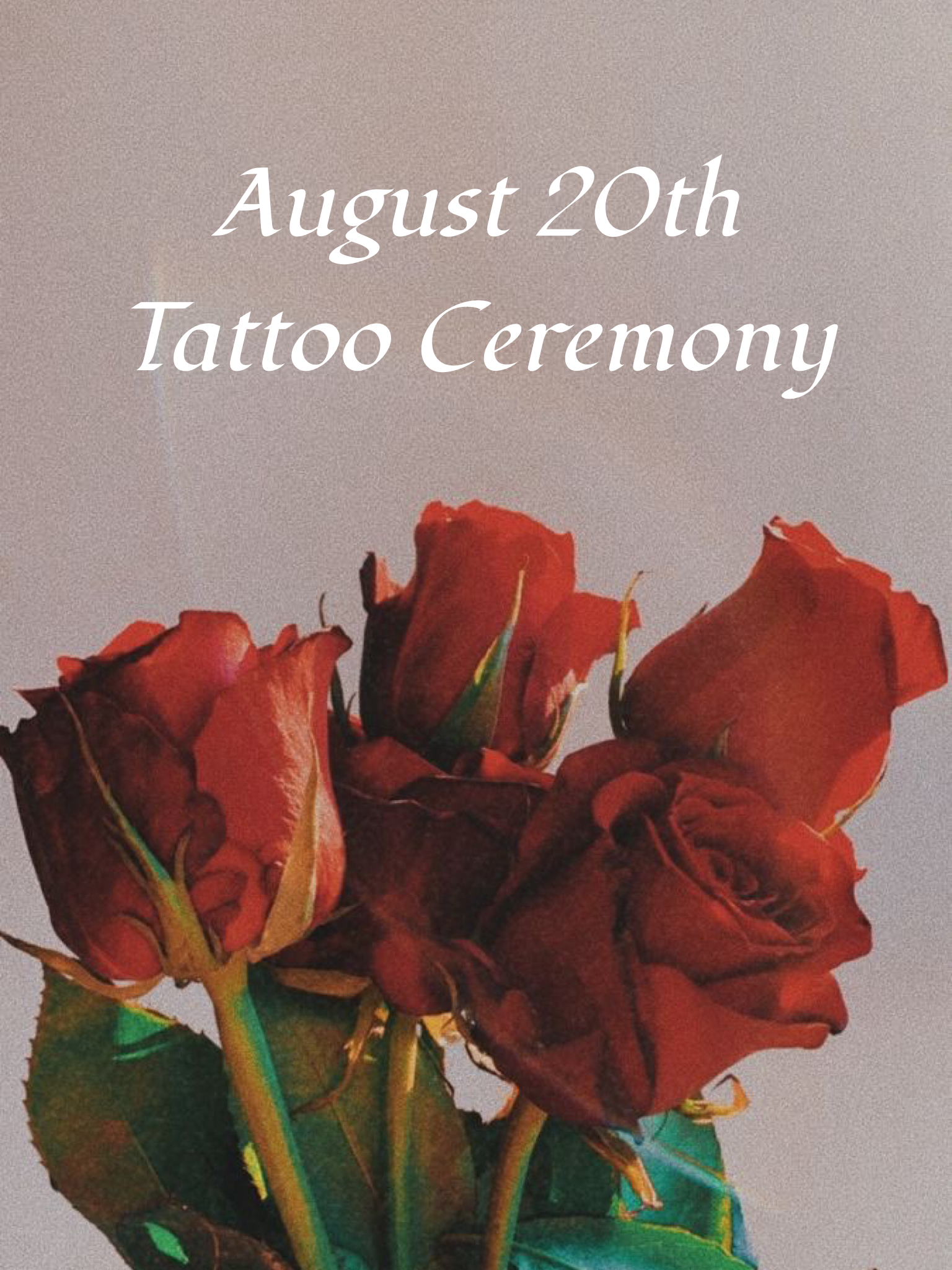 8/20 Tattoo Ceremony