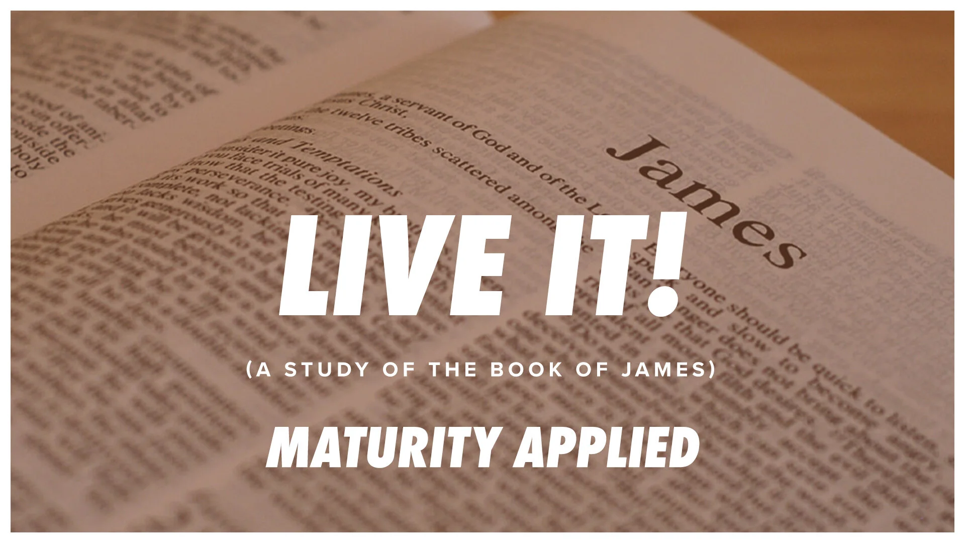 Live IT! (Maturity Applied)