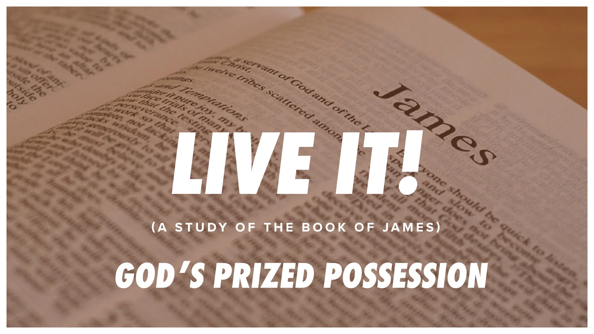 Live IT! (God’s Prized Possession)