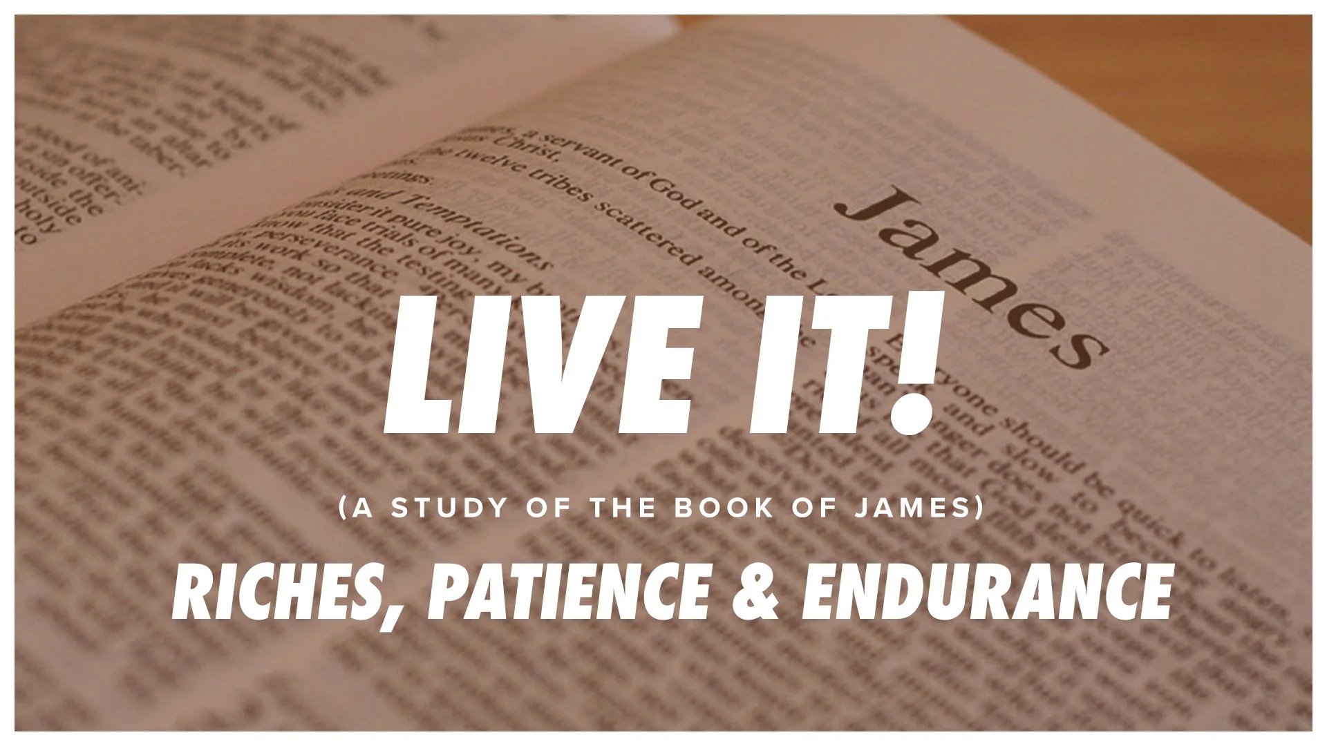 Live IT! (Riches, Patience &amp; Endurance)