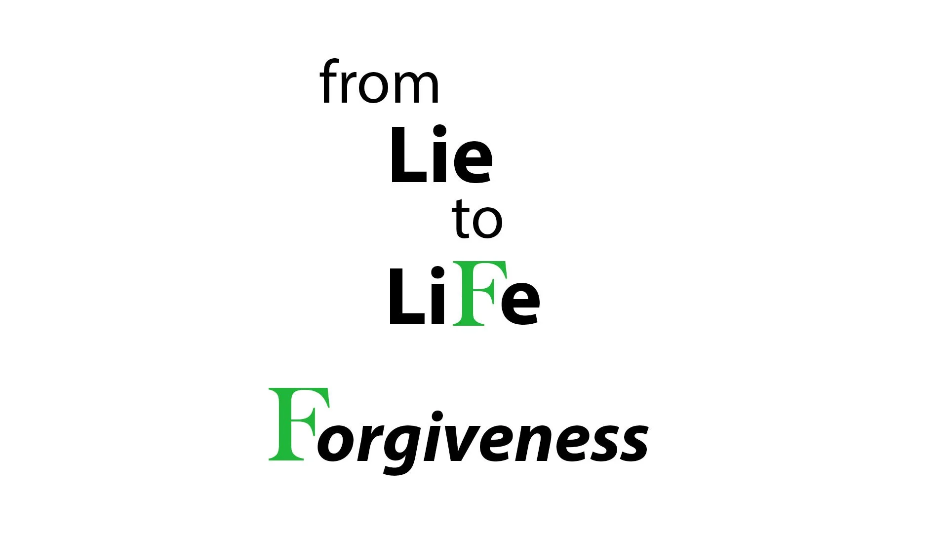 11/13/22 From Lie to Life: Forgiveness