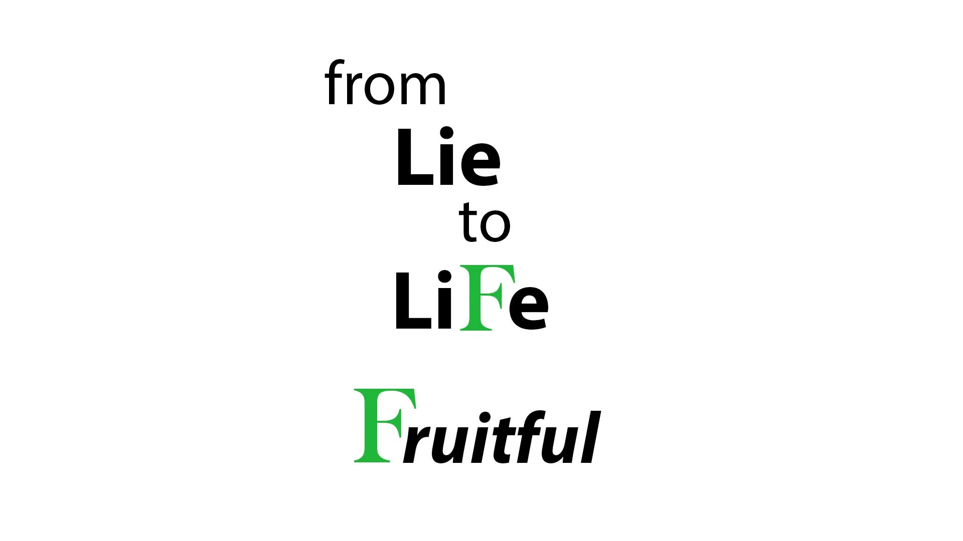 12/11/22 From Lie to Life: Fruitful