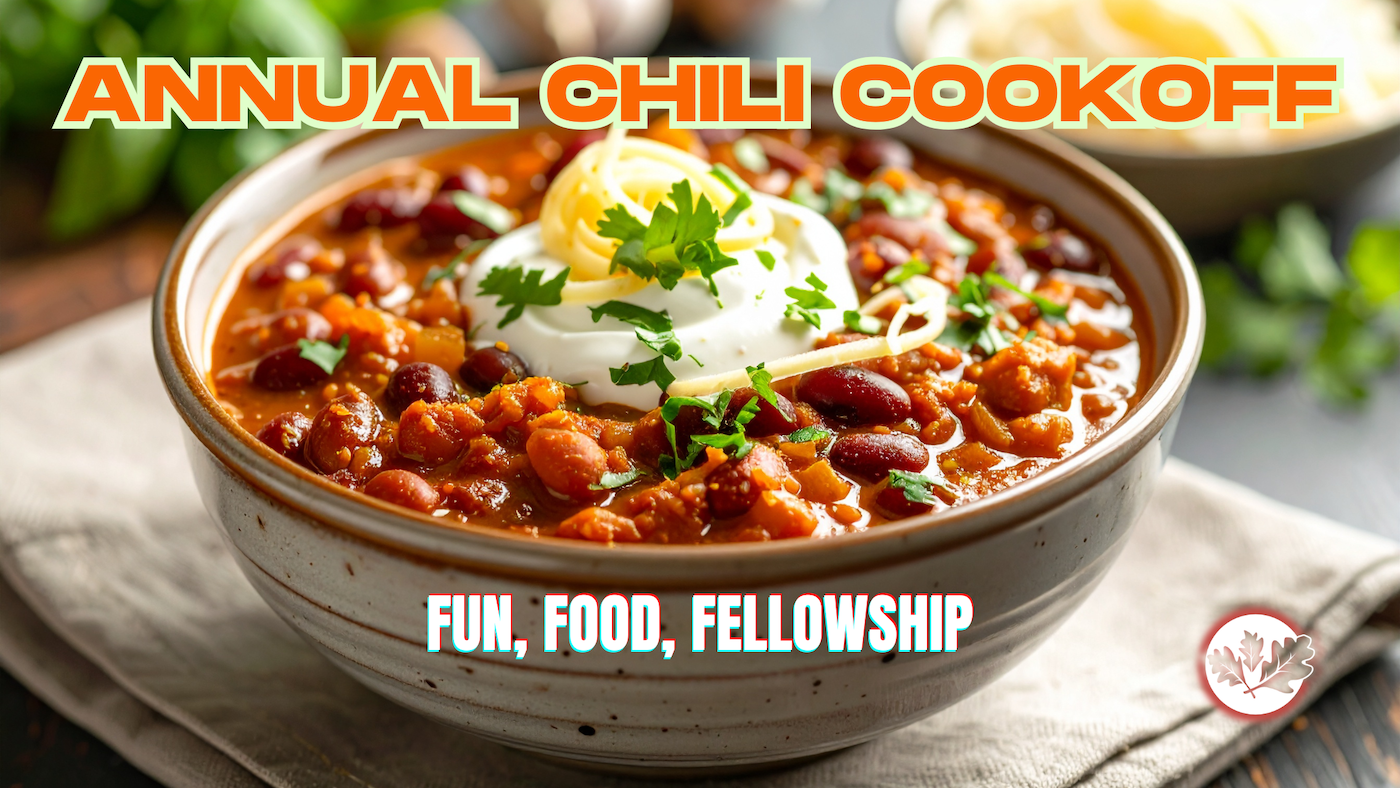 11/16/25 - Annual Chili Cook-off - Fun, Food, and Fellowship