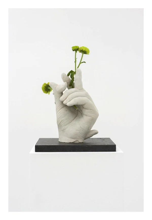 Vanessa Brown - Ovule Ultracal, Chrysanthemum Button Poms, Steel H: 6 3/4" x W: 6" x D: 6" 2016