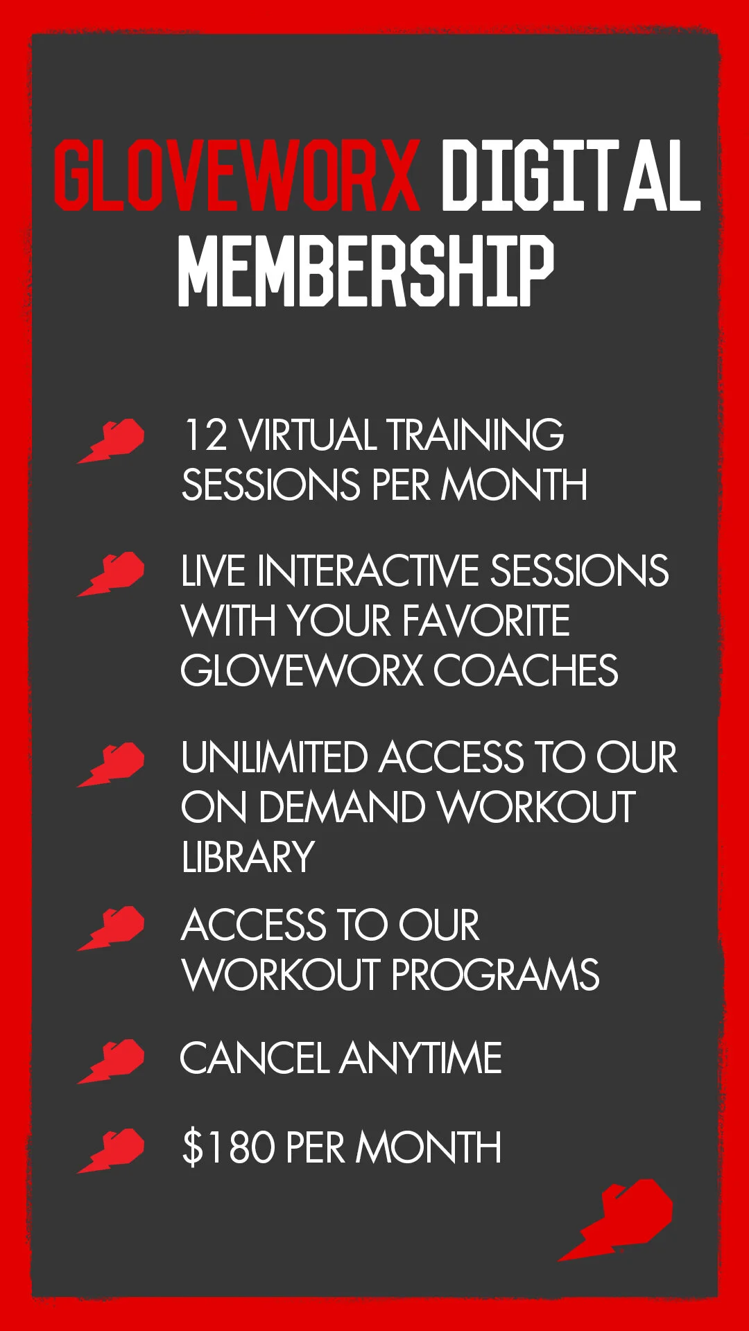 Membership Options — Gloveworx On Demand