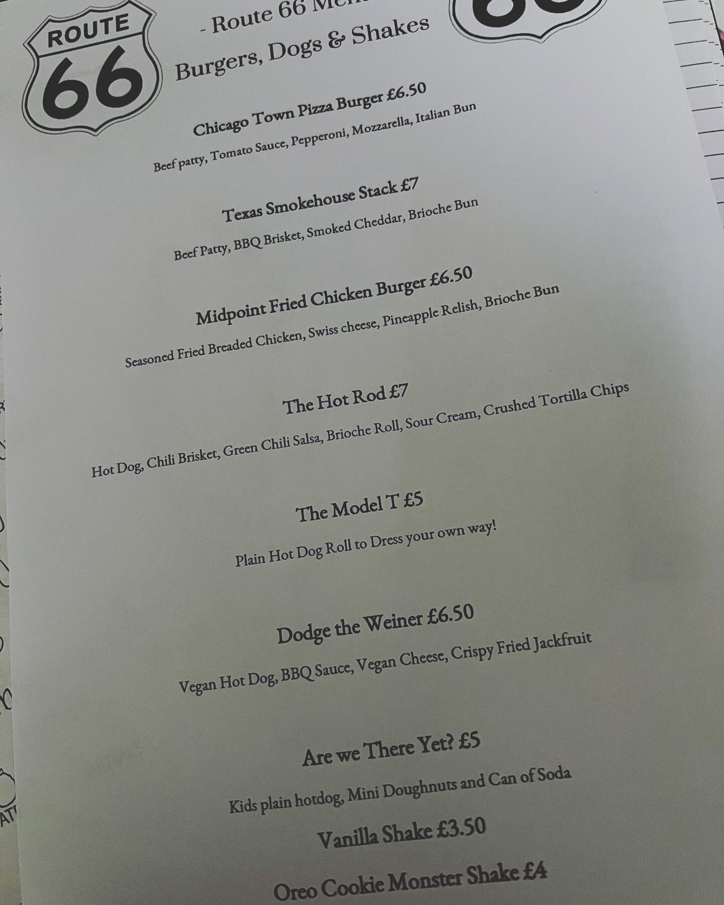 Doesn&rsquo;t the Route 66 sign and a Mustang just go hand in hand 😍 

Our much anticipated Route 66 Themed menu for our all day family fun and Classic car event on Saturday!! 

I hope you&rsquo;re looking forward to it as much as we are 😎 on the d