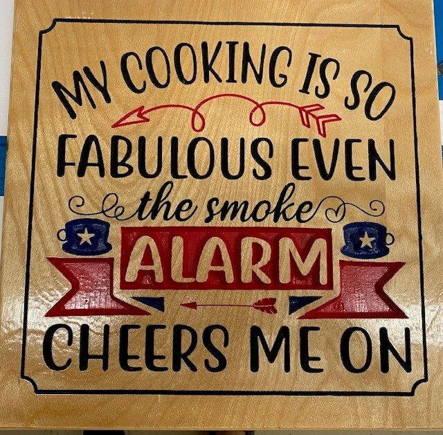 Cooking Sign — Hansen's Woodcrafts-Shop
