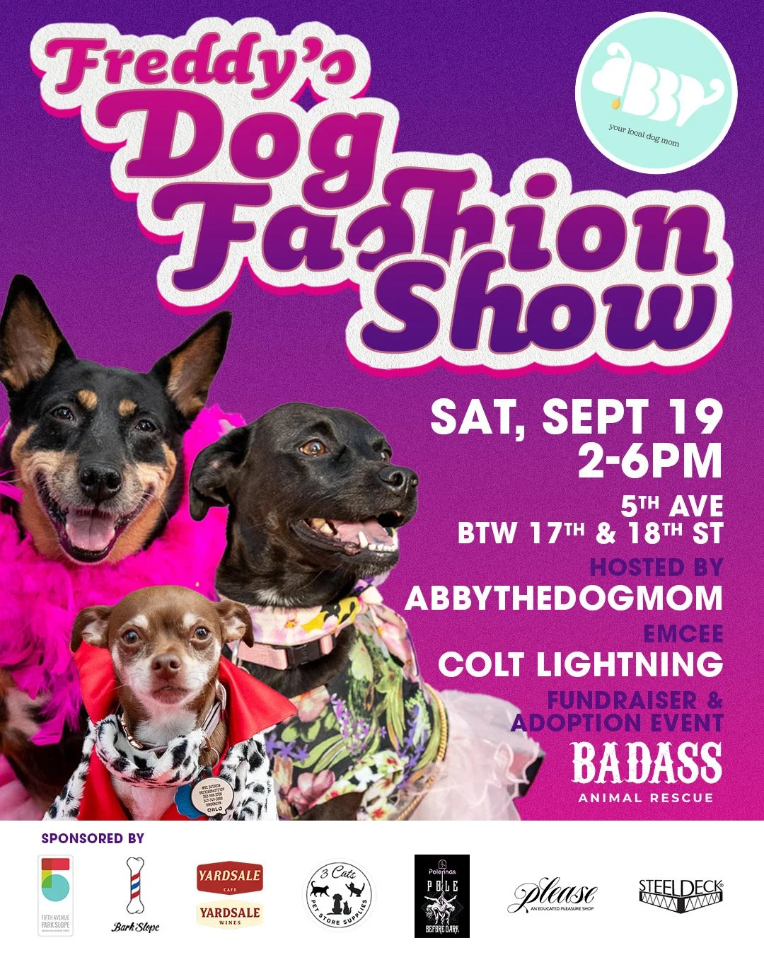 Freddy’s Dog Fashion Show / Mini Adoption Event 