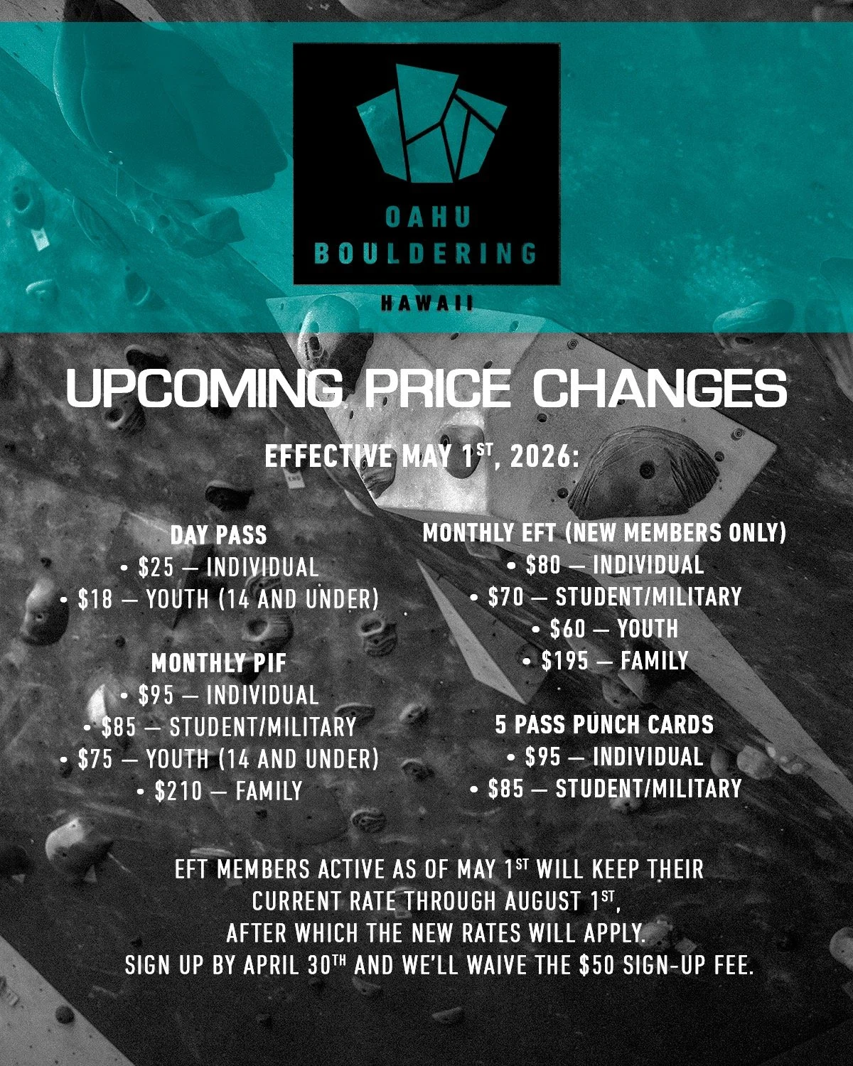We want to take a moment to sincerely thank you for your continued support&mdash;it truly means a lot to us and helps make what we do possible.

Unfortunately, due to rising costs, we will be implementing the following price increases, effective May 