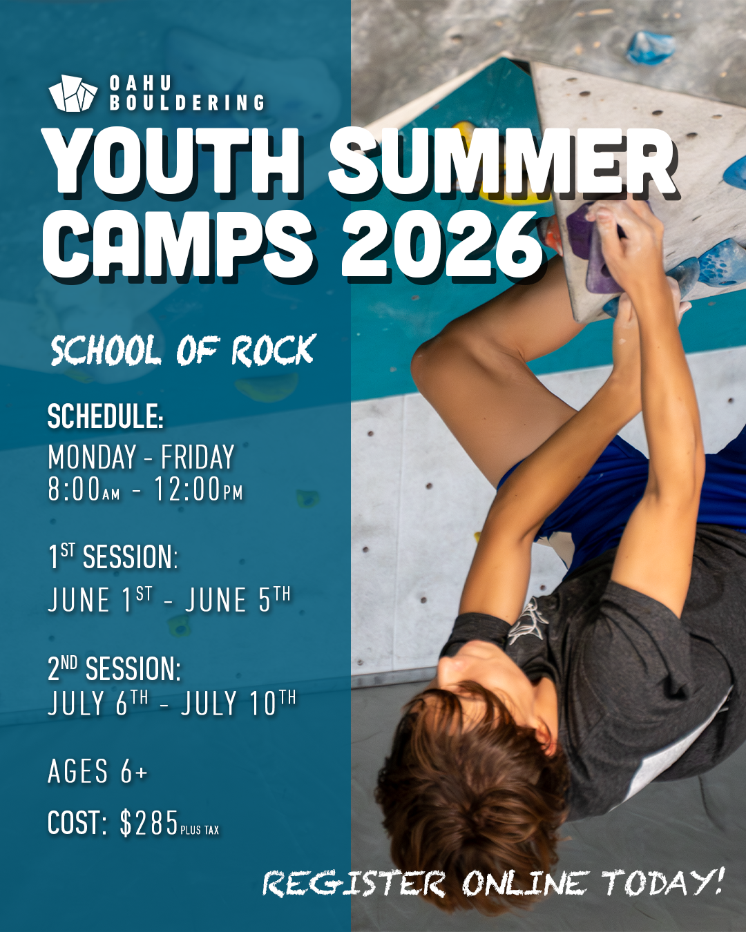 Register for 2026 Summer School of Rock Youth Camp!
