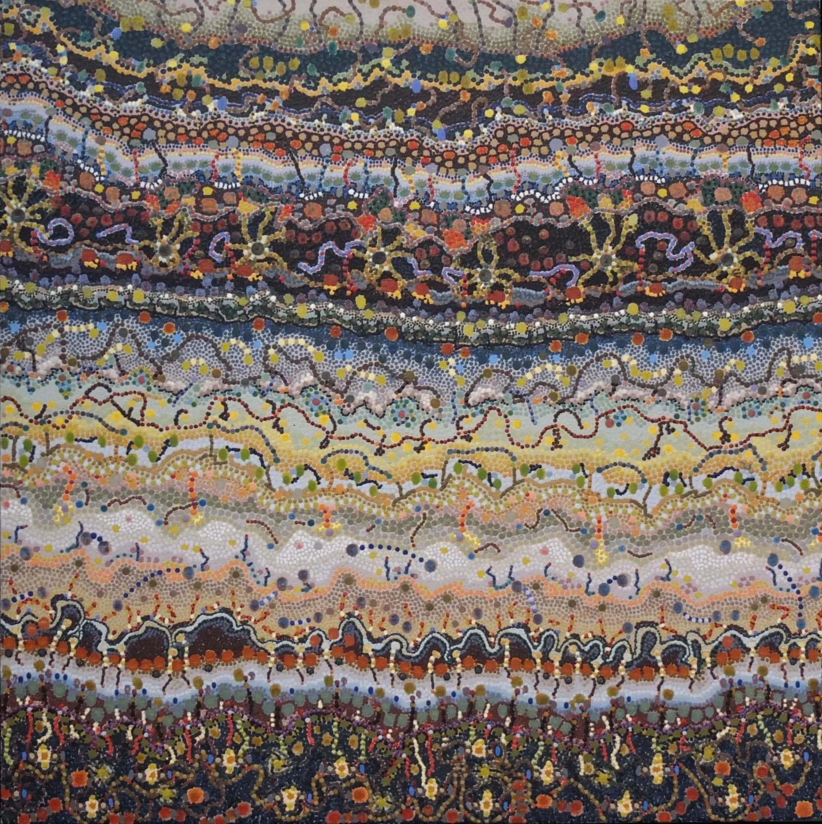 Terra XXXIII 1971 24"x24" acrylic vinyl paint