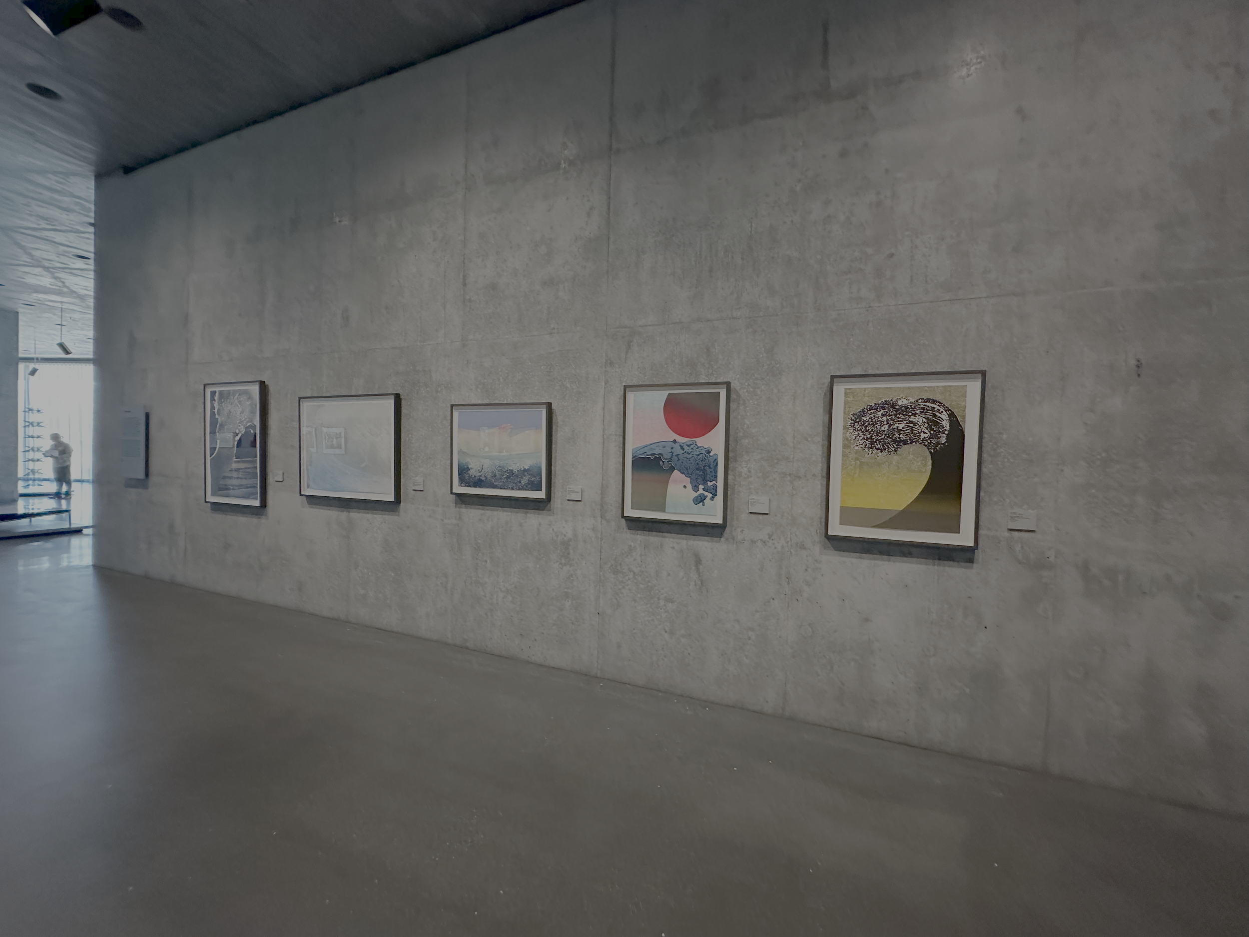 June Wayne’s tidal waves on display at the new Los Angeles County Museum of Art’s David Geffen Galleries.