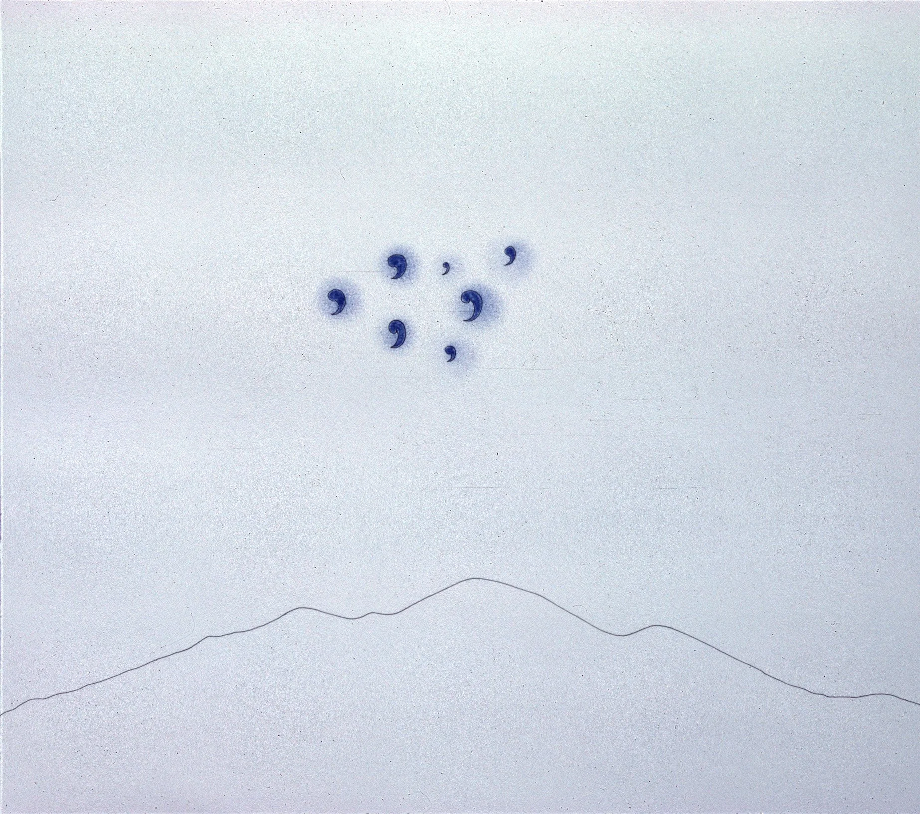 "The Mountain Speaks: Emanation," ink & pencil on paper, 1978 