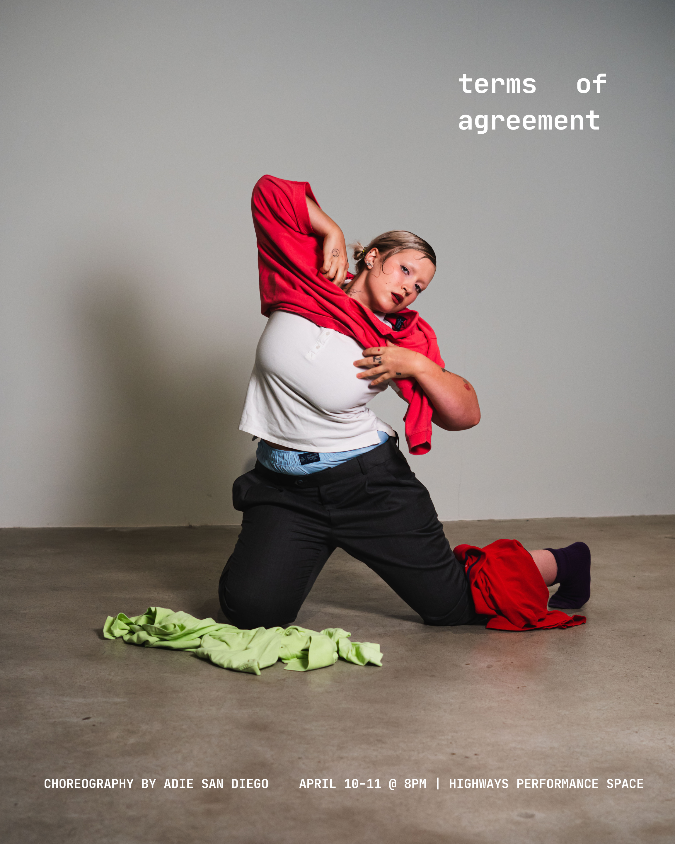 TERMS OF AGREEMENT, Saturday, april 11