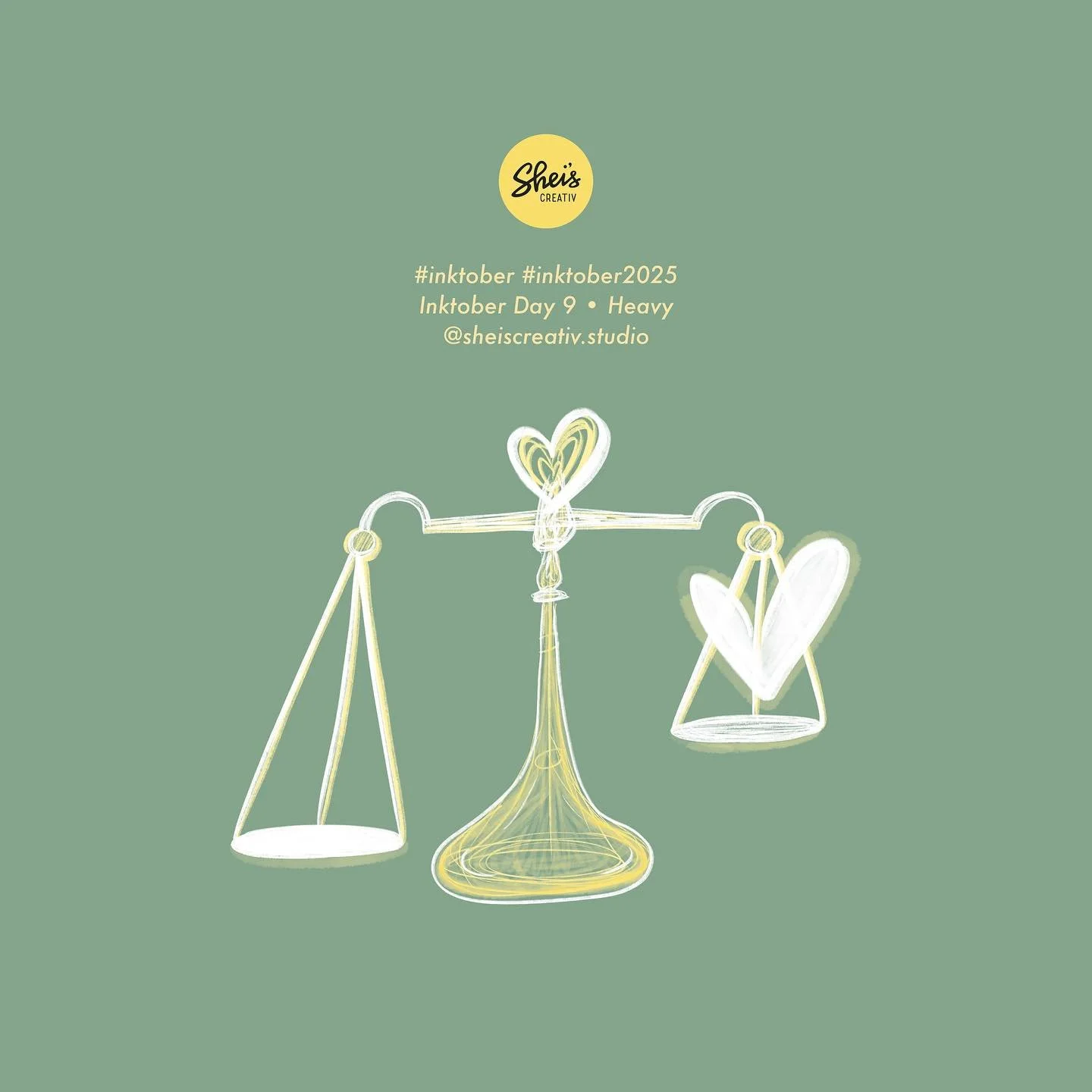 Day 9: (contrary to) Heavy 🥸 today felt a little heavy irl so i decided to go with #lighthearted instead 😬♎

#inktober #inktober2025 #inktober2025heavy #contrary #opposites #lighthearted #lightheartedness #soften #procreate #sheiscreativ #sheiscrea