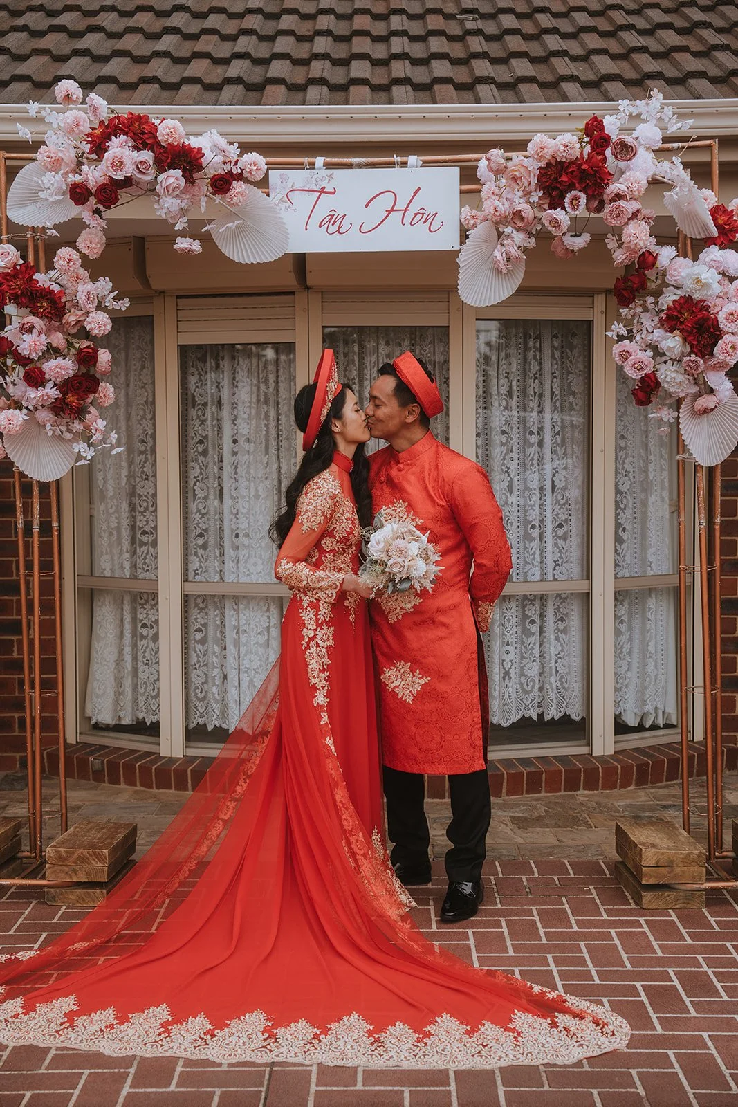 Traditional vietnamese tea ceremony wedding melbourne wedding photographer candid natural