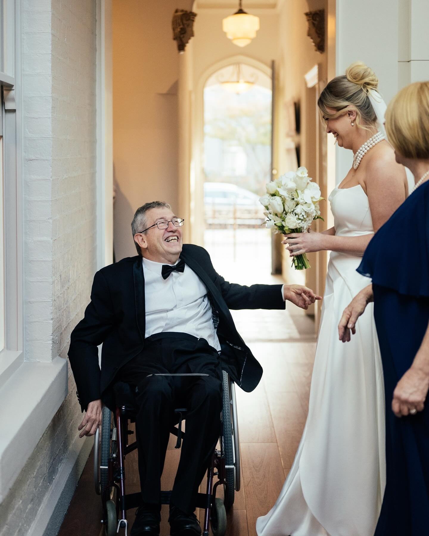 Max and Liz 🩷

Being a private and understated couple, they opted to have a very brief ceremony at a private Fitzroy residence before heading off to a local pub to get the party started. The reception at @thepanamadiningroom completed their stunning
