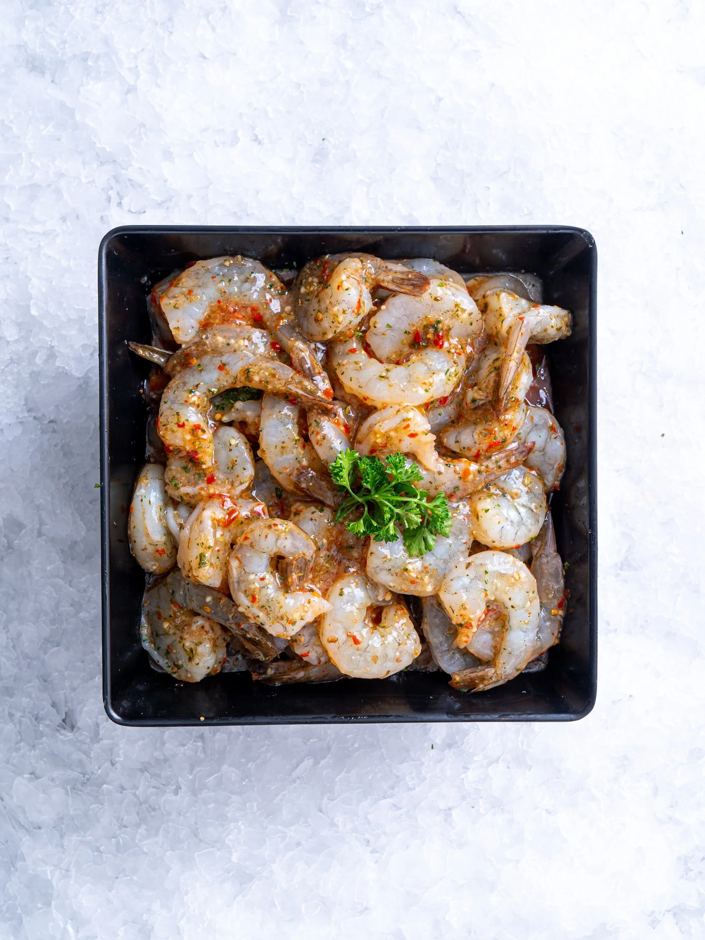 GARLIC CHILLI MARINATED PRAWNS
