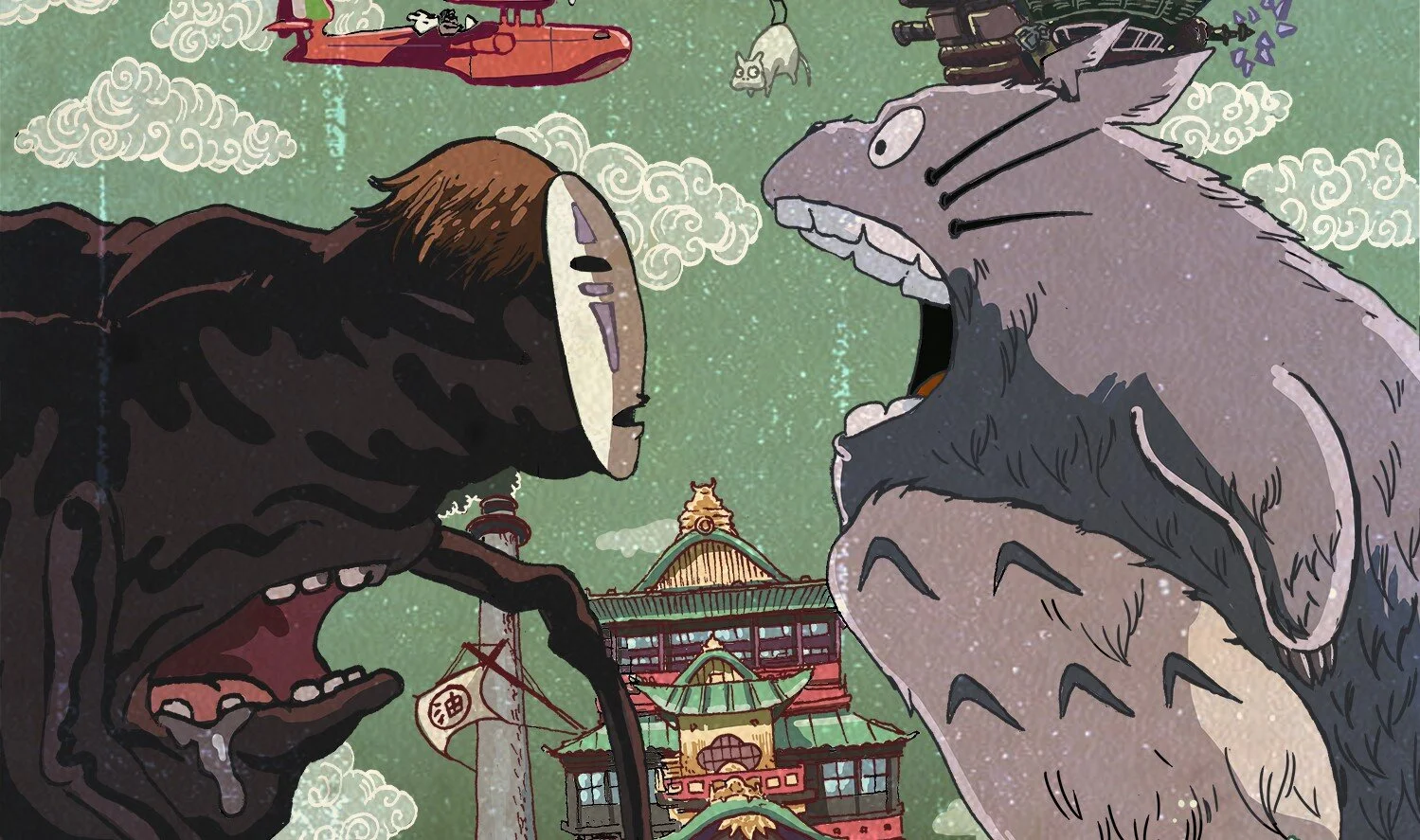 Kaonashi VS Totoro