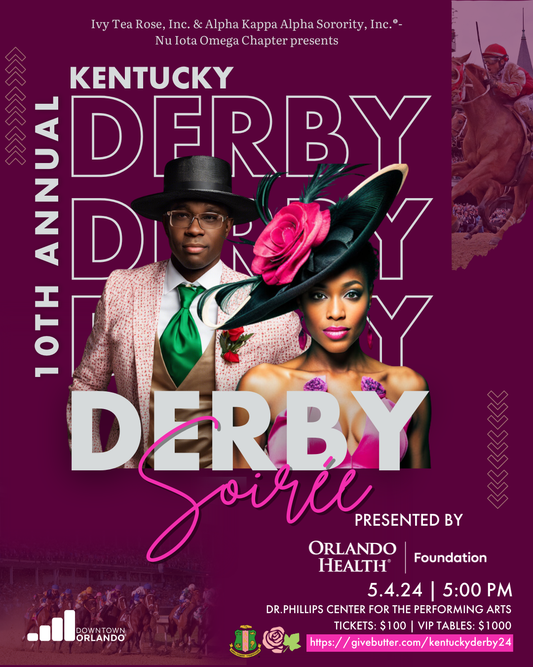 10th Annual Kentucky Derby Soirée presented by Orlando Health 10th Annual Kentucky Derby Soirée presented by Orlando Health