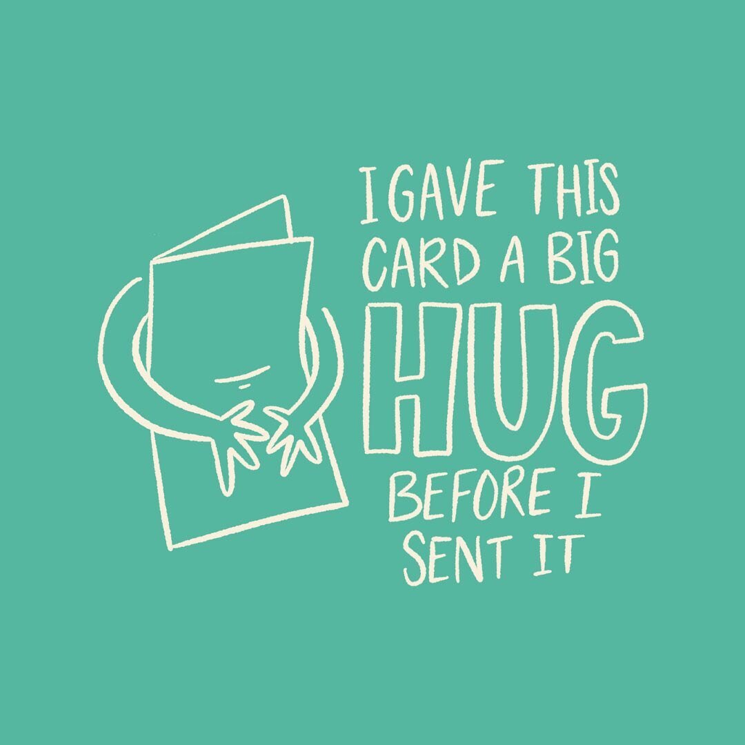 Yesterday was National Hugging Day. Kind of hard to celebrate amidst a pandemic, but this card might do the trick.
#
#
#
#bestseller #hug #nationalhuggingday #funandawkward #cards #greetingcards #greetingcardsofinstagram #greetingcardsforsale