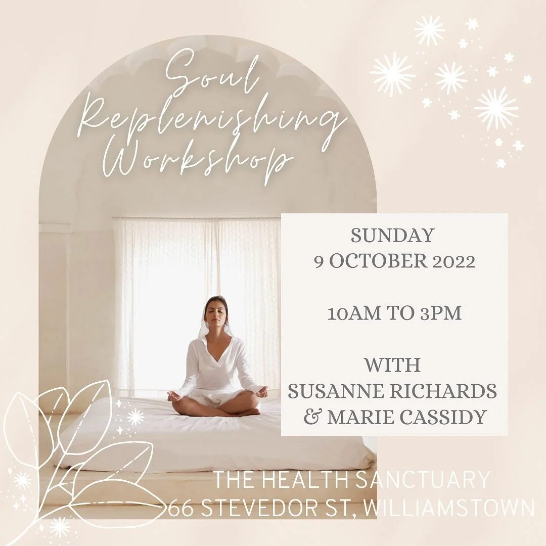 I&rsquo;m so excited to announce a collaboration with the beautiful Susanne from @nurturingsoulshealing to bring you our Soul Replenishing Workshop. ✨