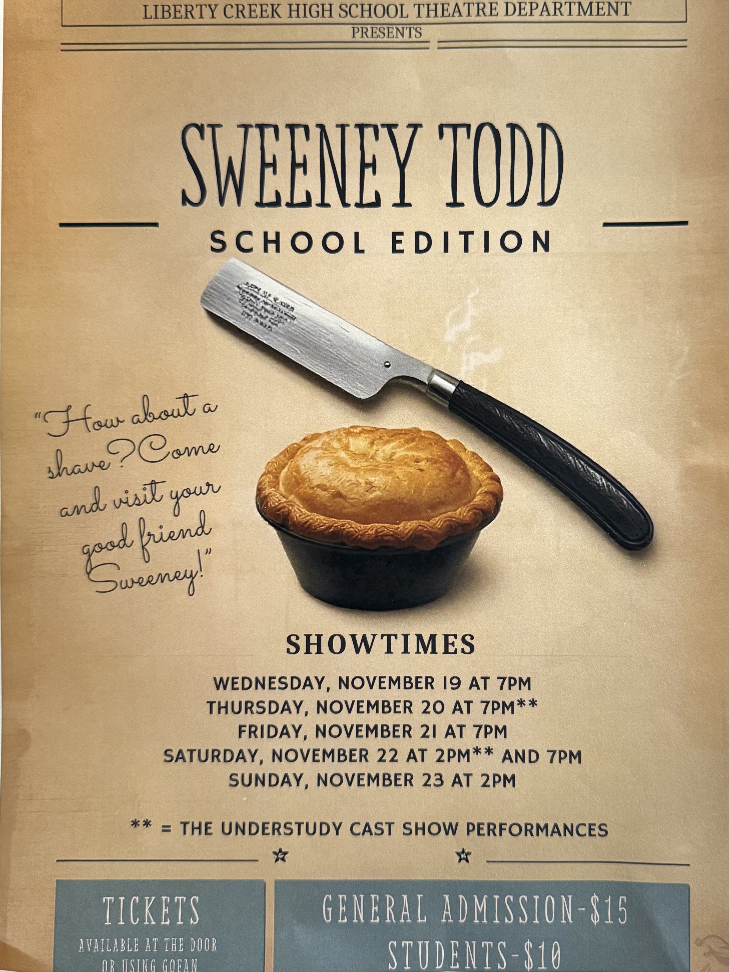Sweeney Todd School Edition at Liberty High School 