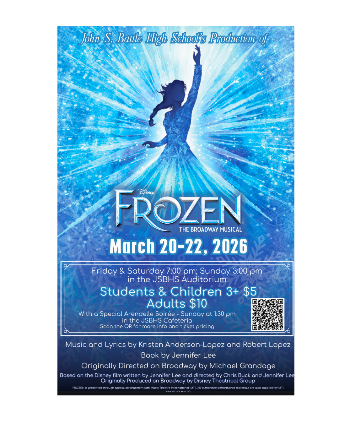 Frozen at John S. Battle High School 
