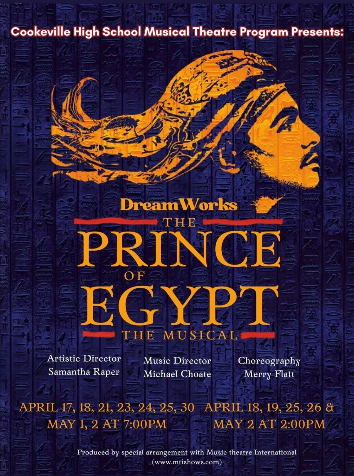"The Prince of Egypt" at Cookeville High School 