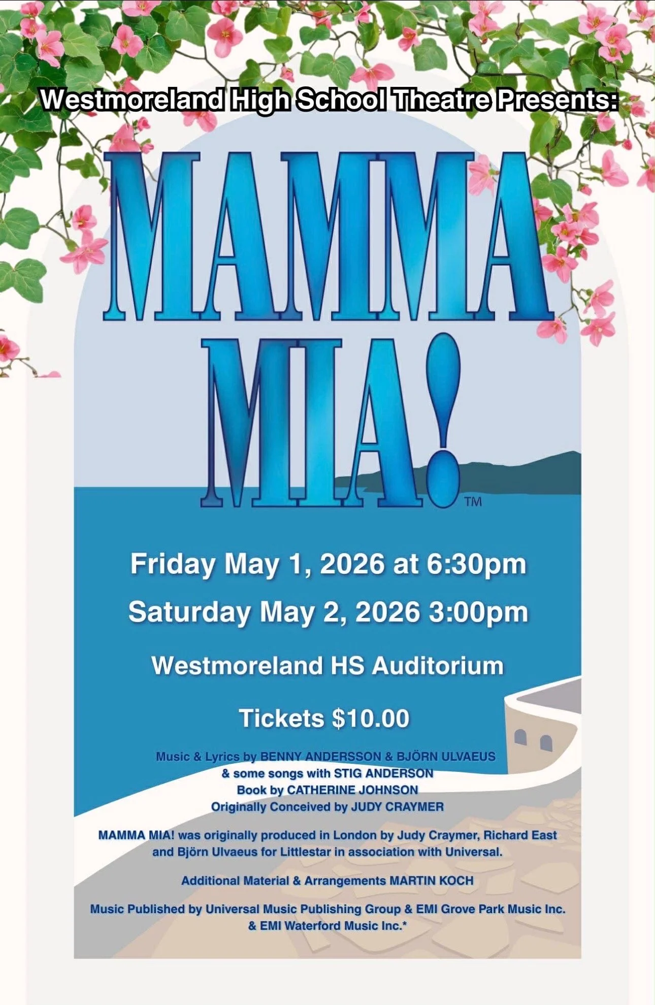 "Mamma Mia" at Westmoreland High School 