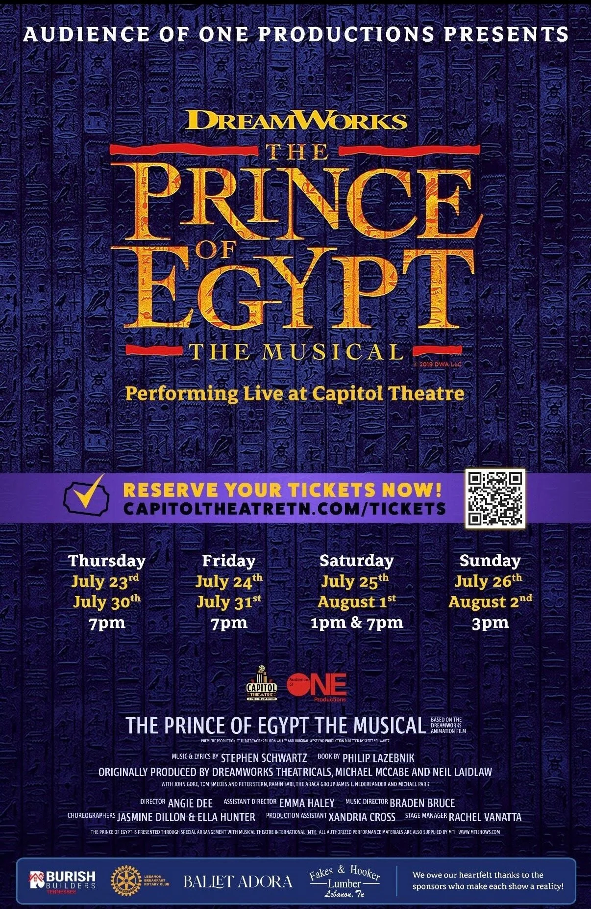 "Prince of Egypt" The Musical 