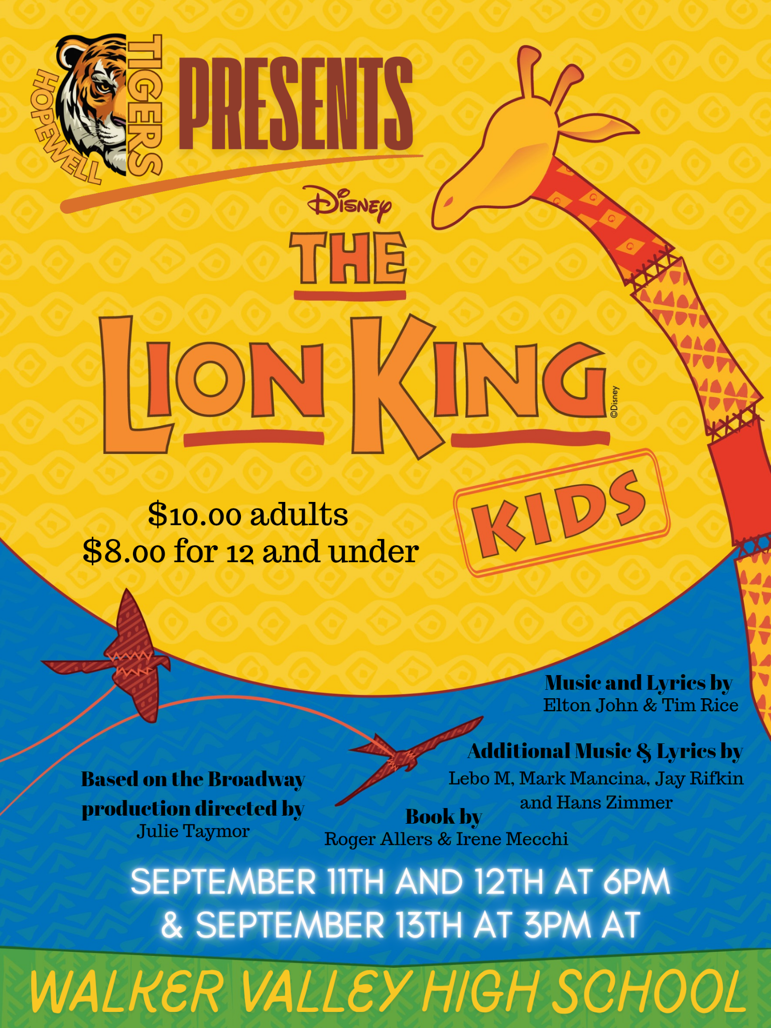 Lion King Kids - Walker Valley High School 